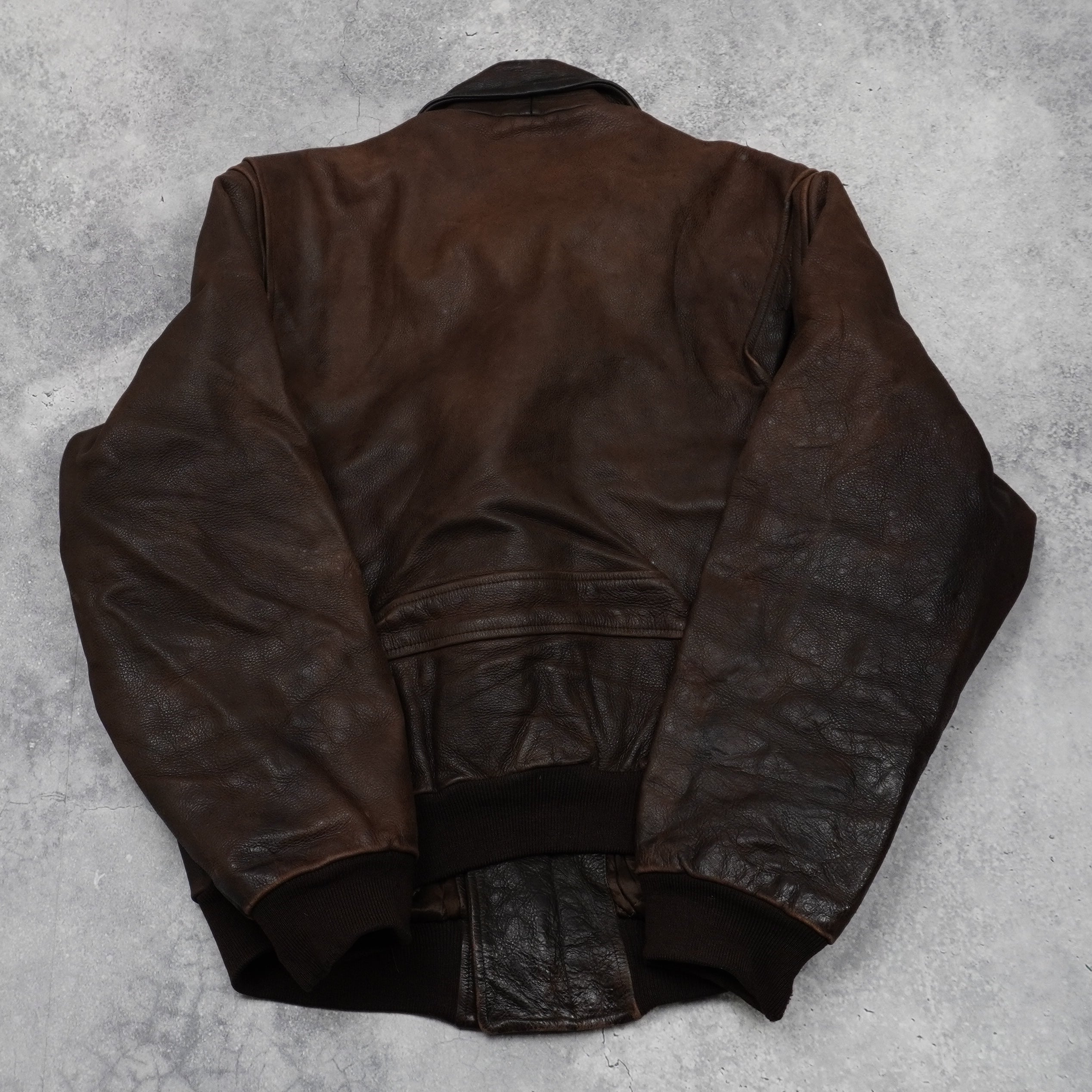 90s G. Monterry Aviator Leather Jacket