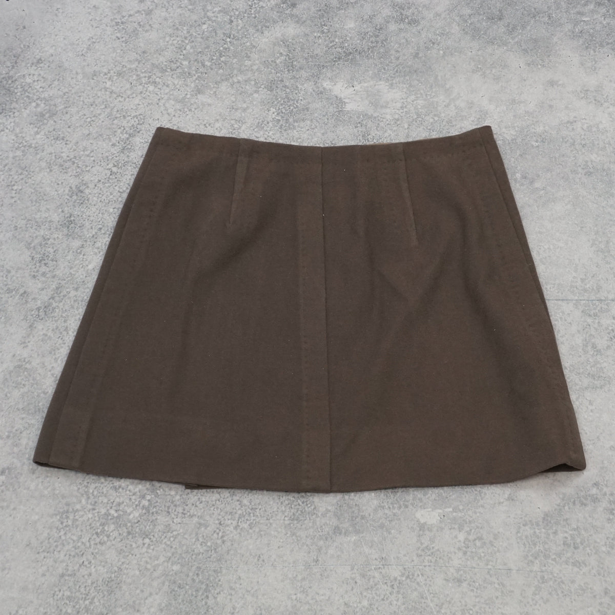Louis Vuitton Wool Cashmere Wrap Mini Skirt