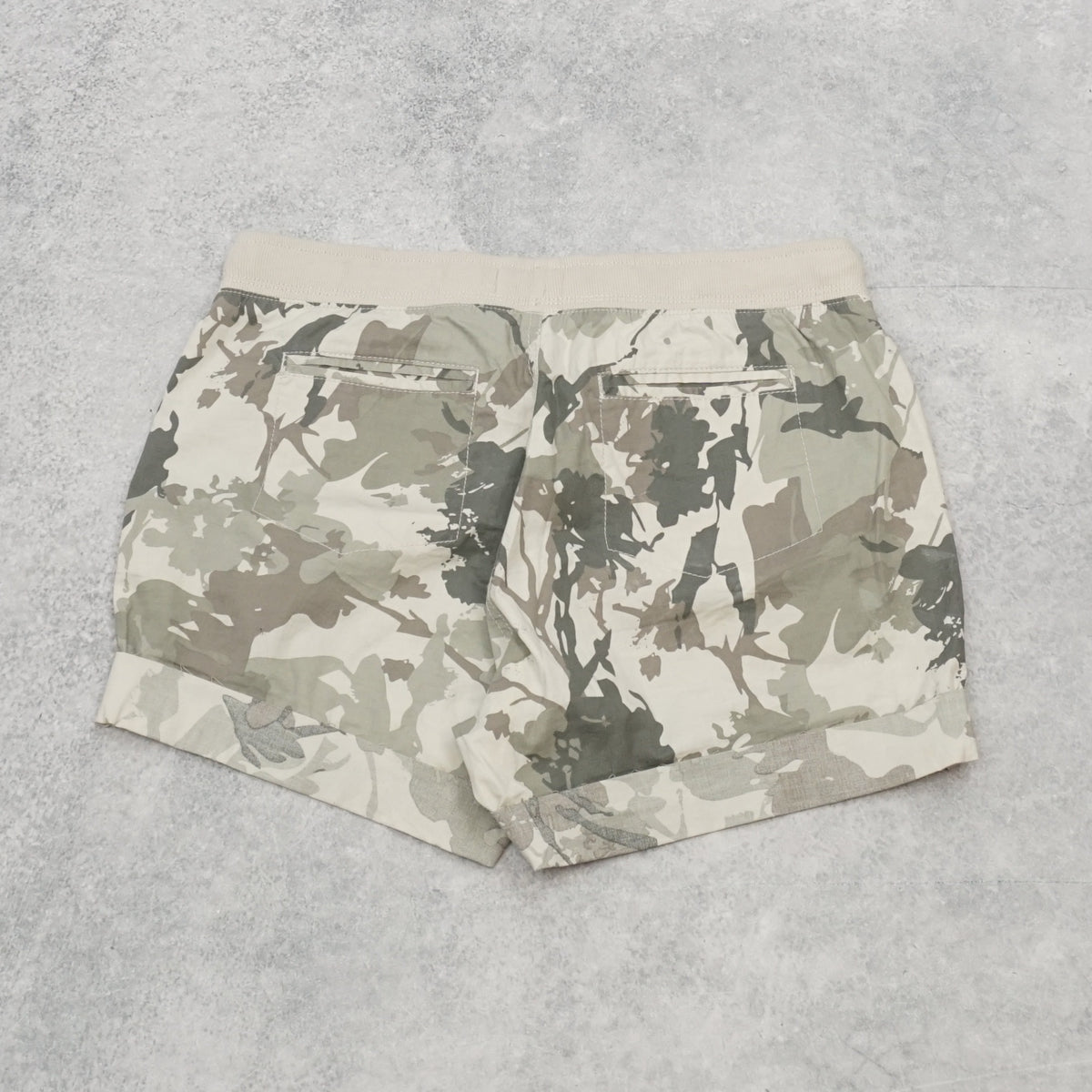 Dash Camo Drawstring Shorts