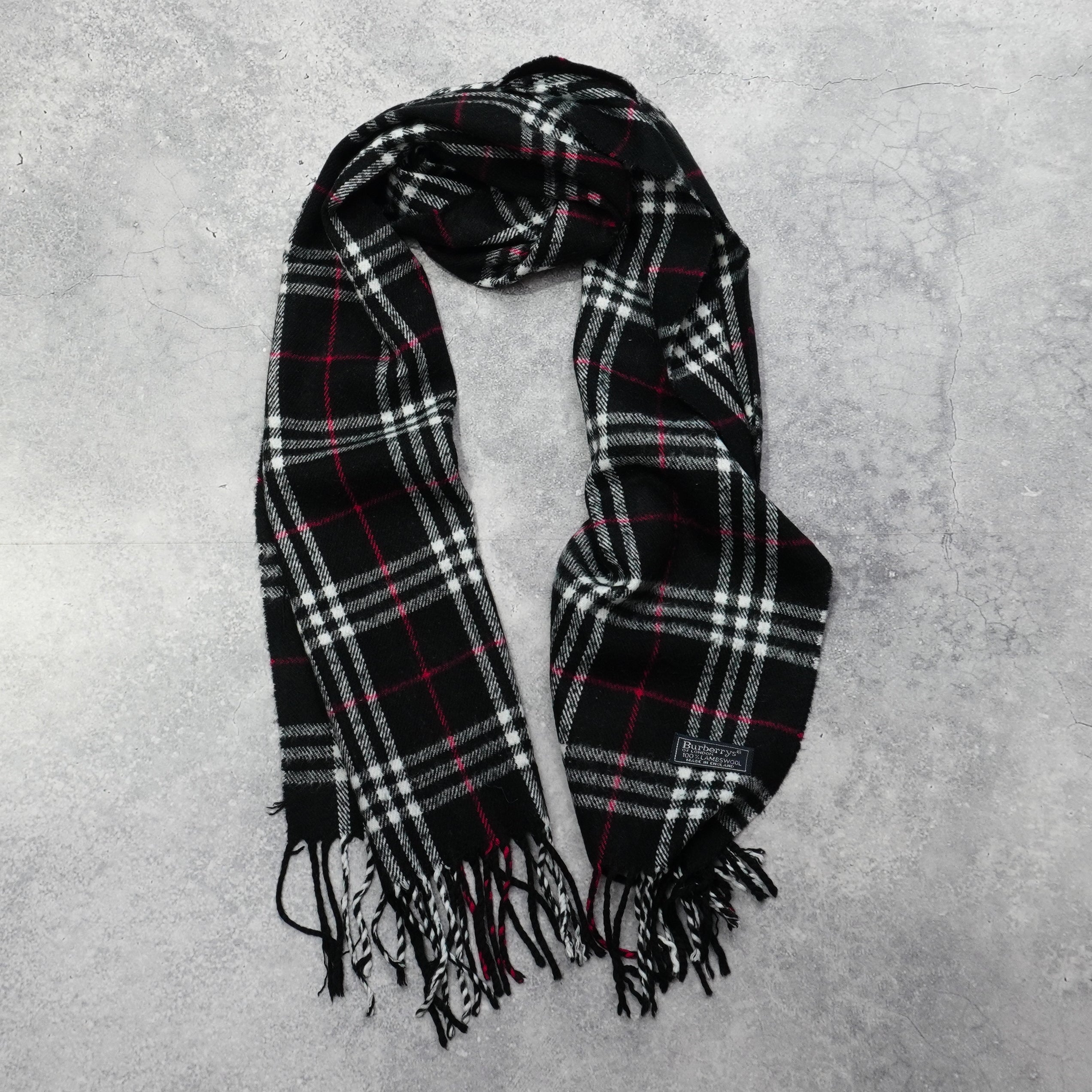 90s Burberry's Wool Scarf