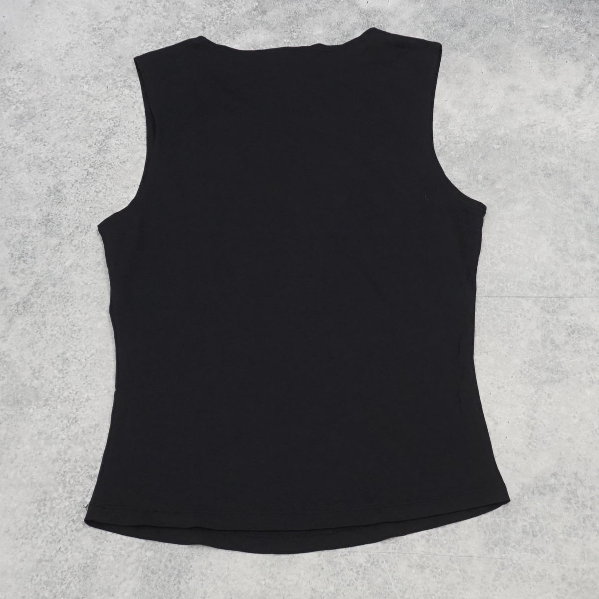 2000s D&G Black Glama Graphic Tank Top Top