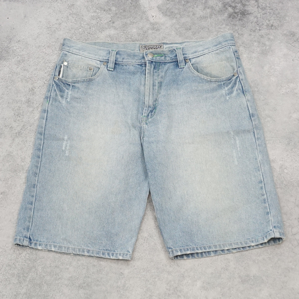2000s Strapper Embroidered Baggy Jorts