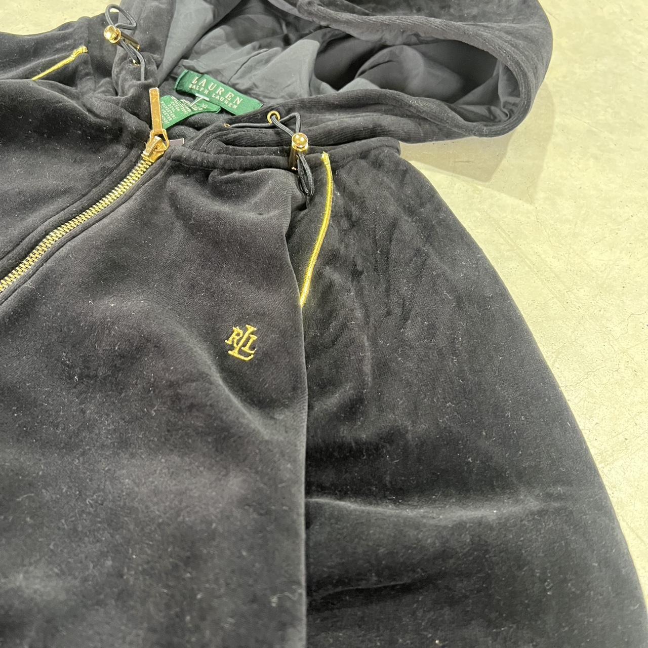 2000s Polo Ralph Lauren Velour Hoodie Zip Up