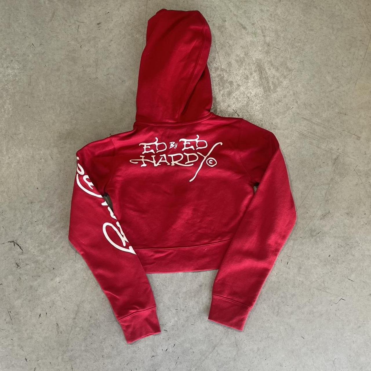 2000s Ed Hardy Graphic Hoodie Zip Up