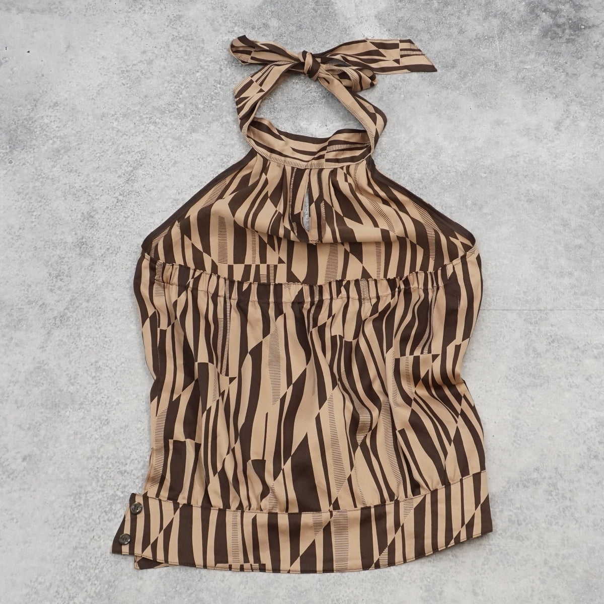 2000s Self Portrait Geometric Top Halter