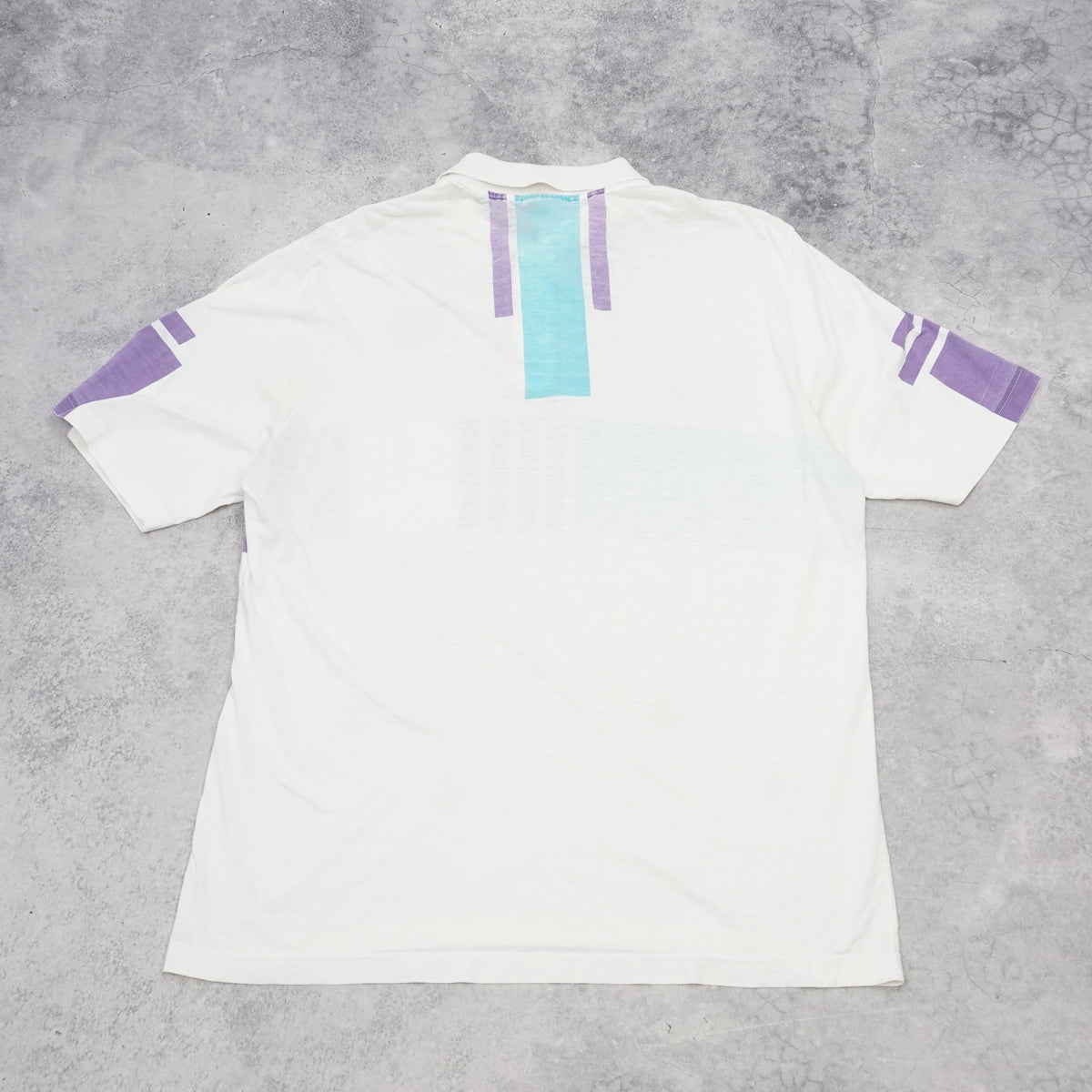 80s Adidas Colour Block Polo Tee