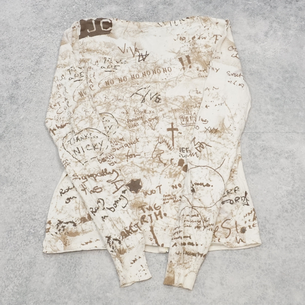 2000s Versace Jeans Couture Graffiti Zip Up