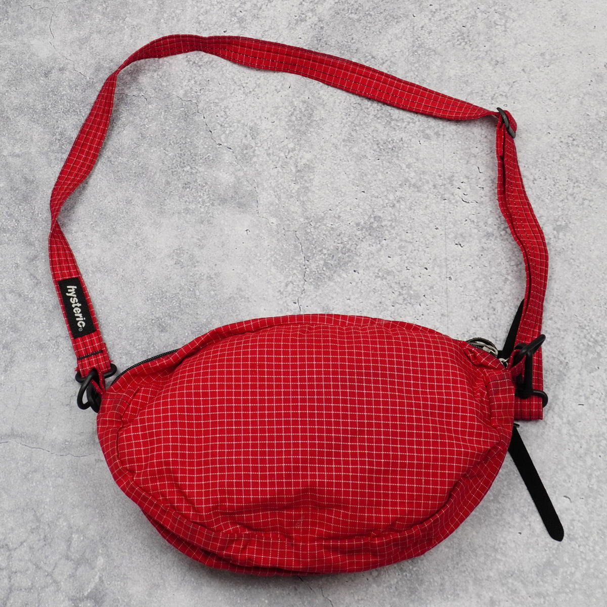 2000s Hysteric Grid Ripstop Sling Bag