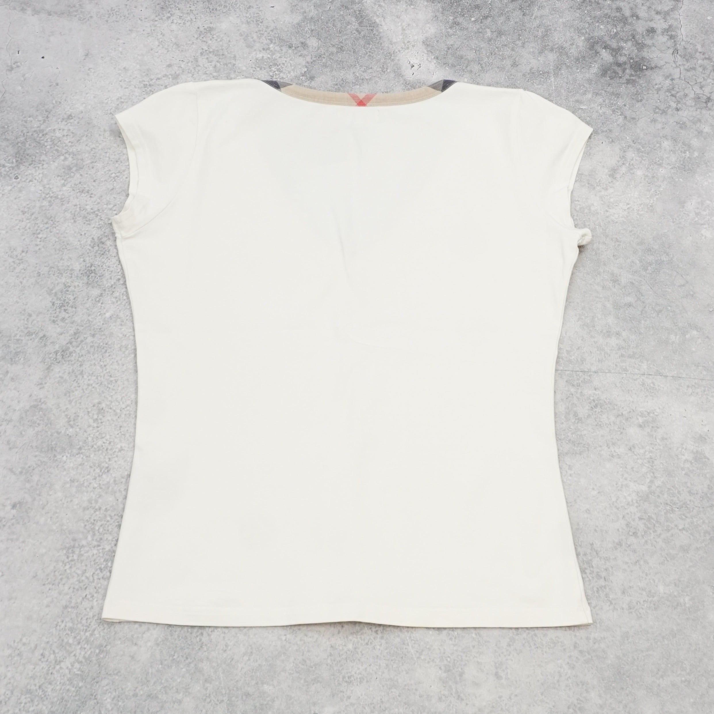 2000s Burberry V-Neck Top