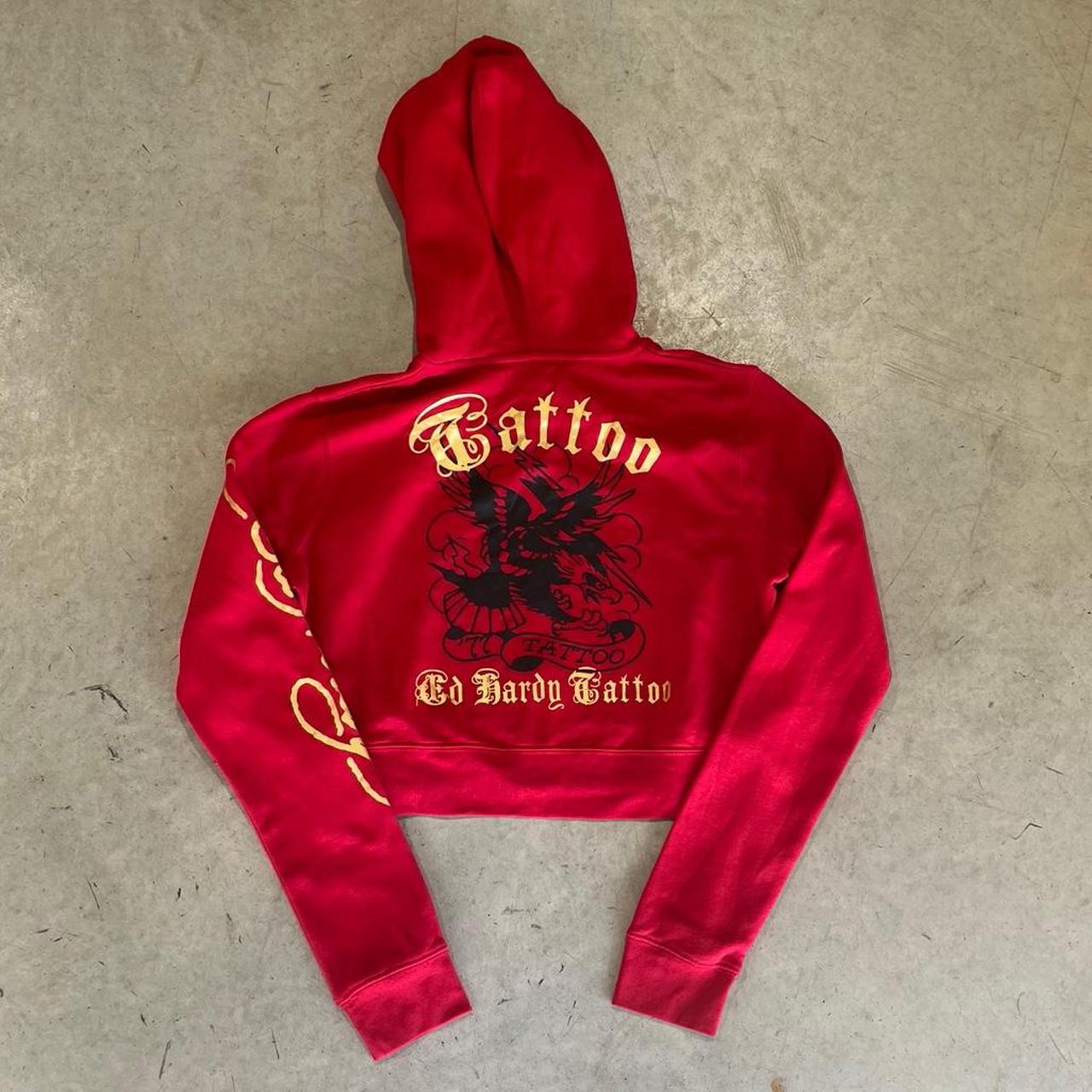 2000s Ed Hardy Graphic Hoodie Zip Up