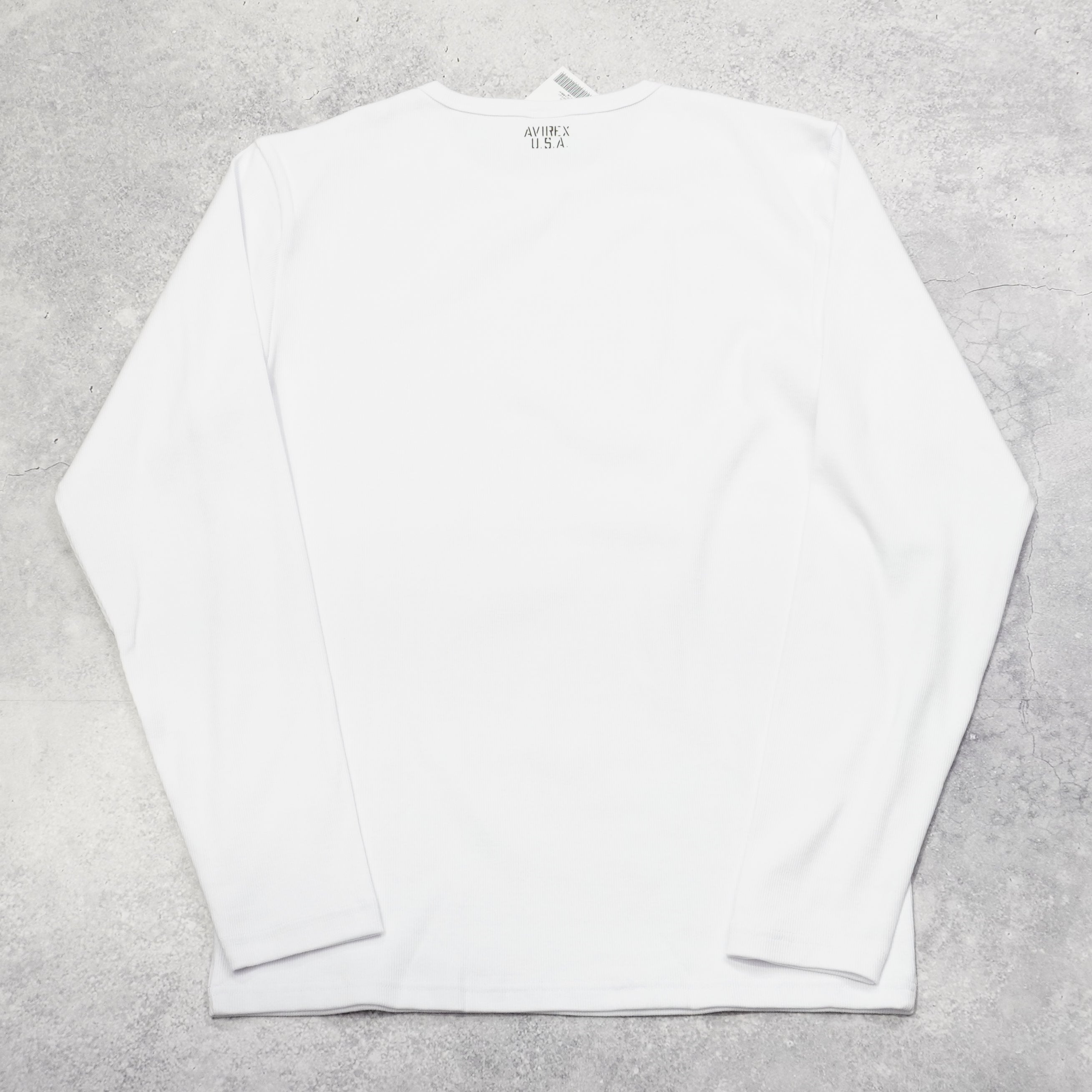 Avirex Ribbed Long Sleeve T-Shirt