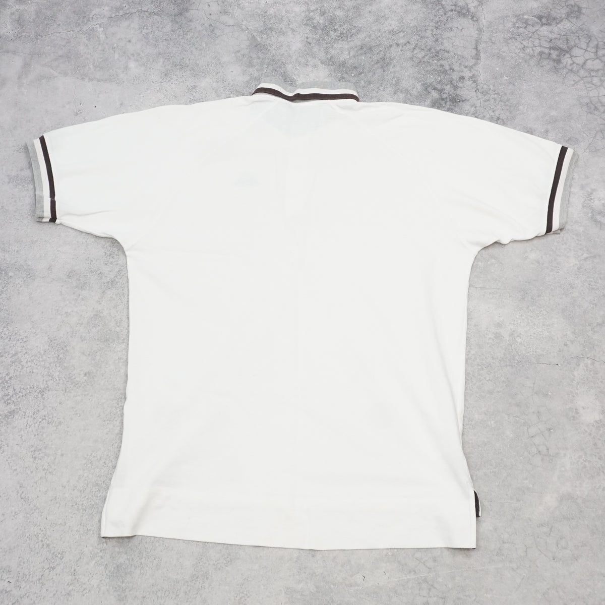 90s Adidas Striped Collar Polo