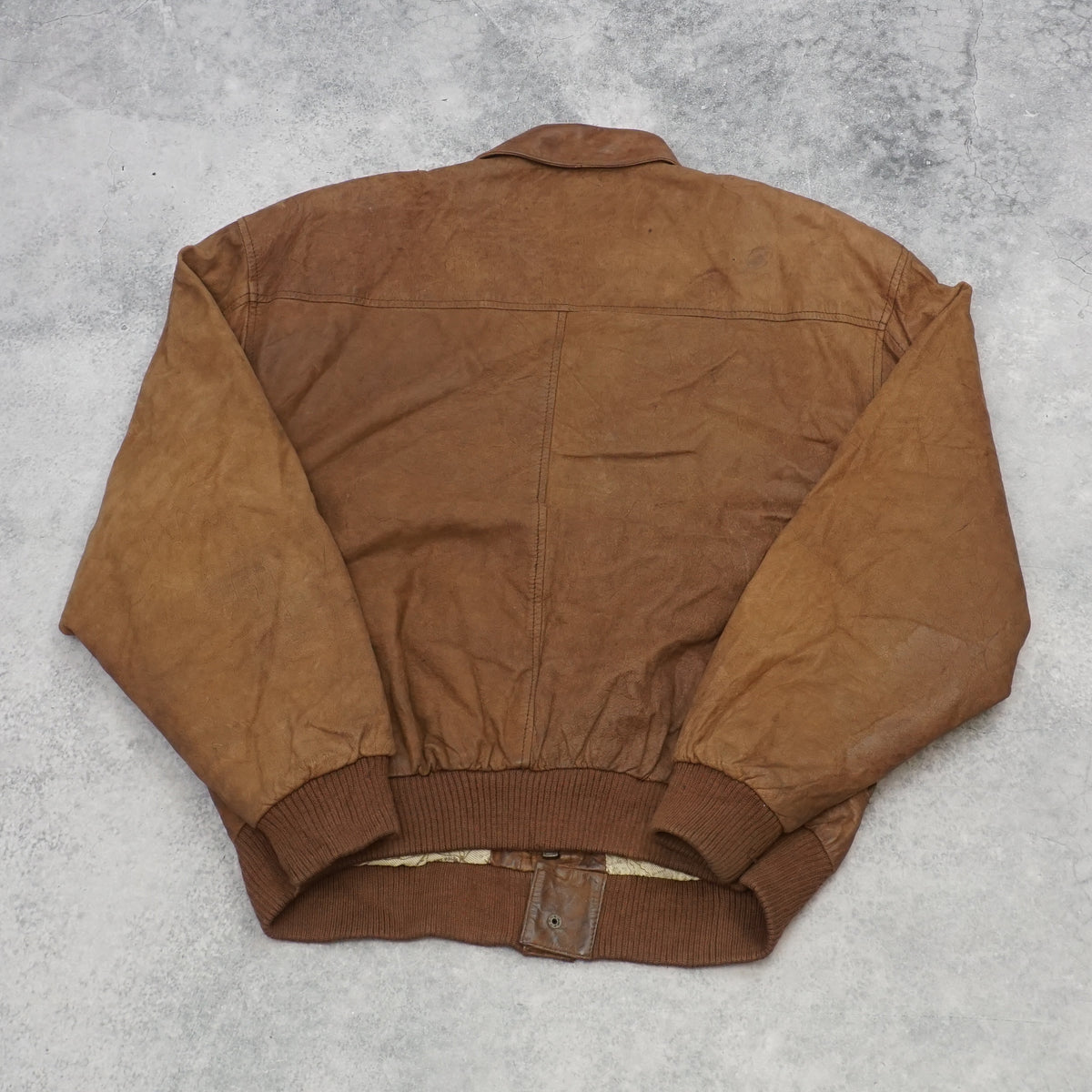 90s Global Identity G-III A-2 Flight Bomber Leather Jacket