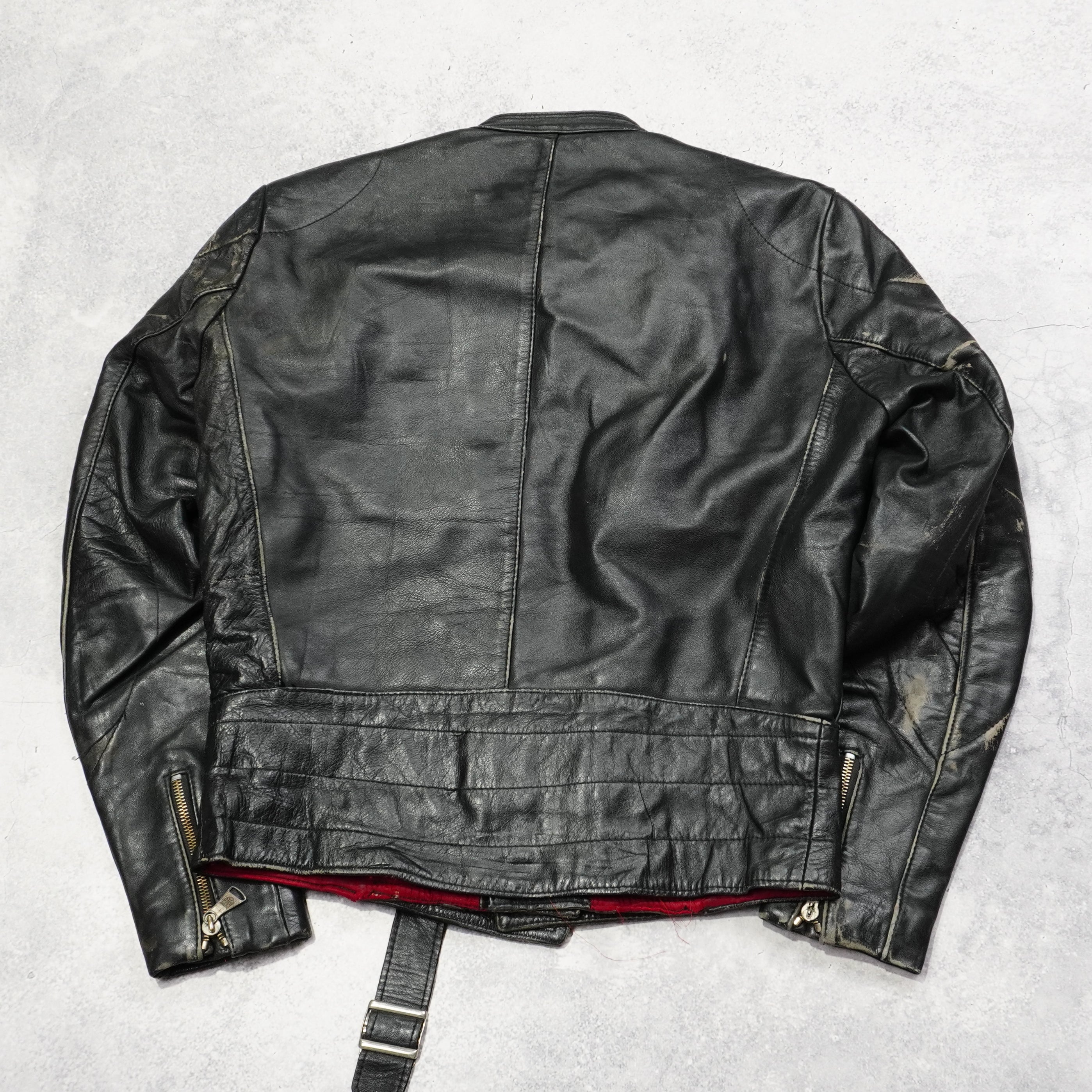 80s Harro Biker Leather Jacket