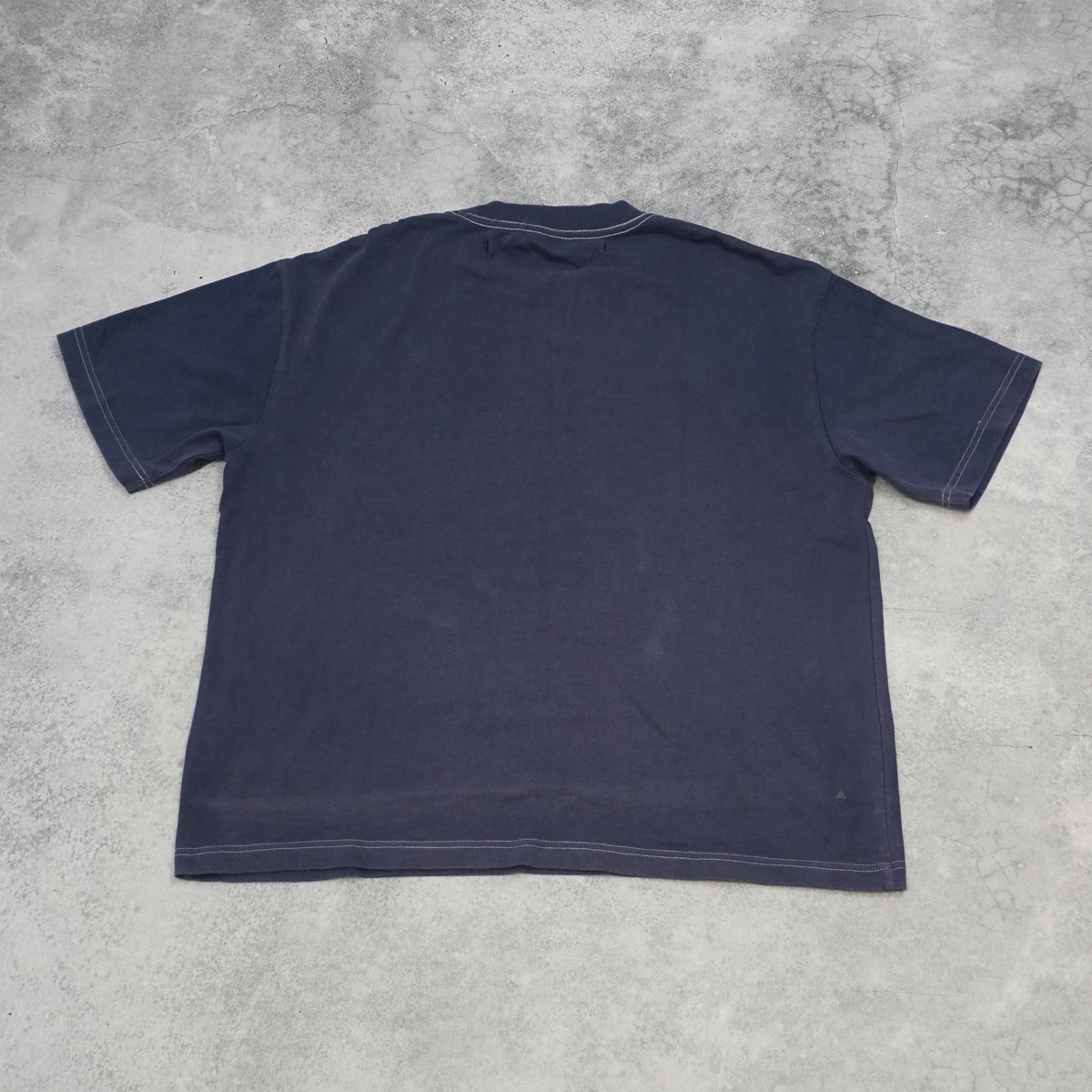 Blacknoise/Whiterain Contrast Stitch Boxy T-Shirt