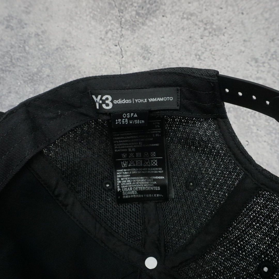 Y-3 Mesh Trucker Logo Hat