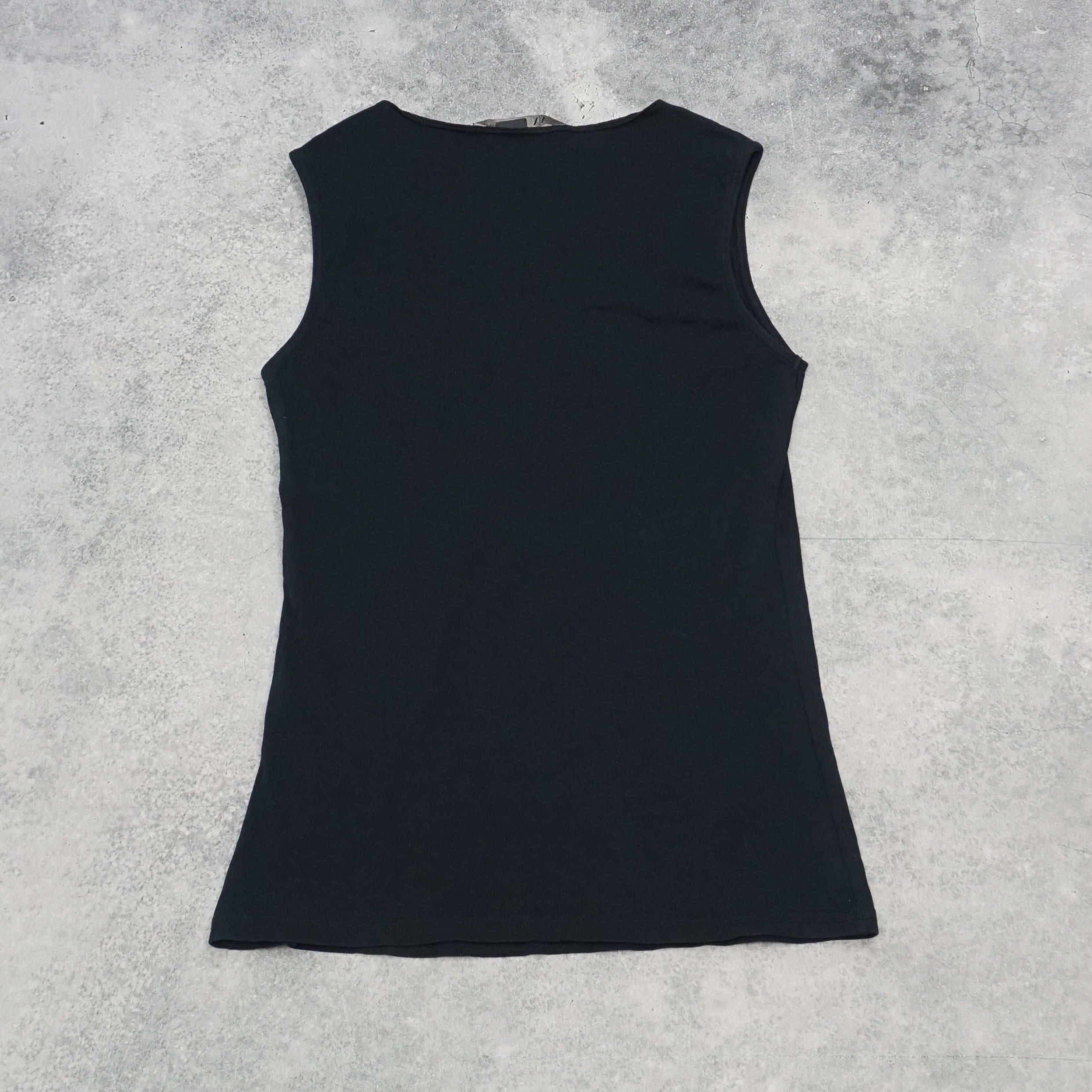 2000s Armani Exchange Cutout Rhinestone Top