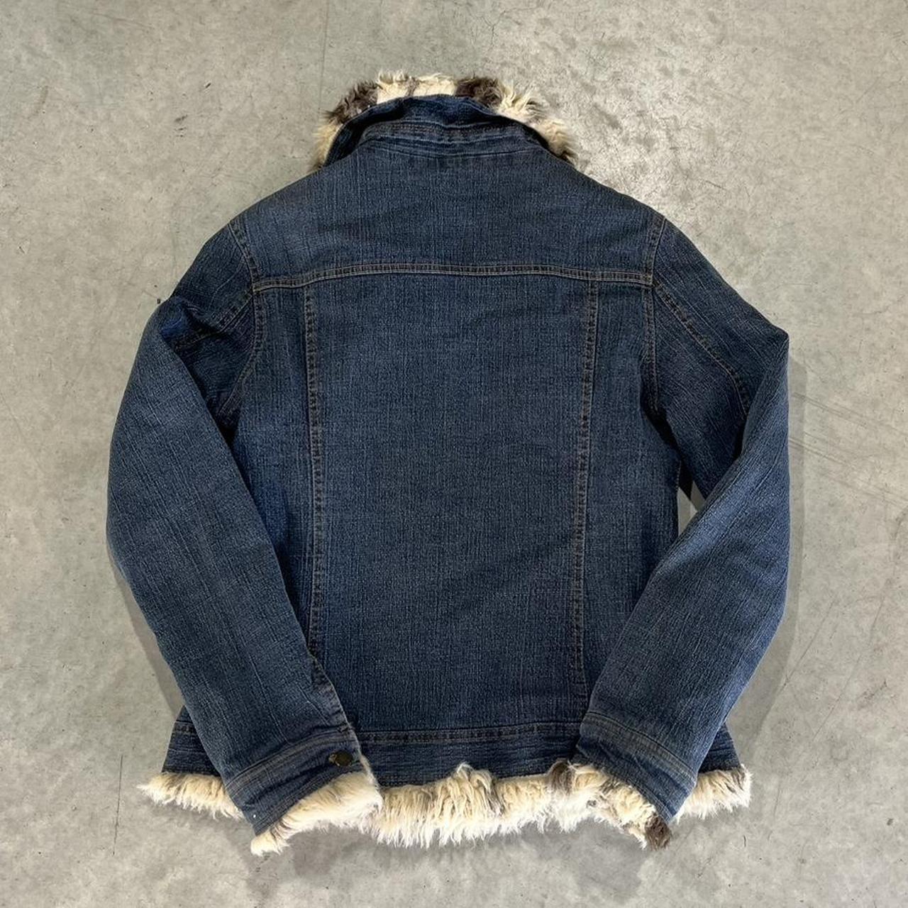 2000s Faux Fur Denim Jacket