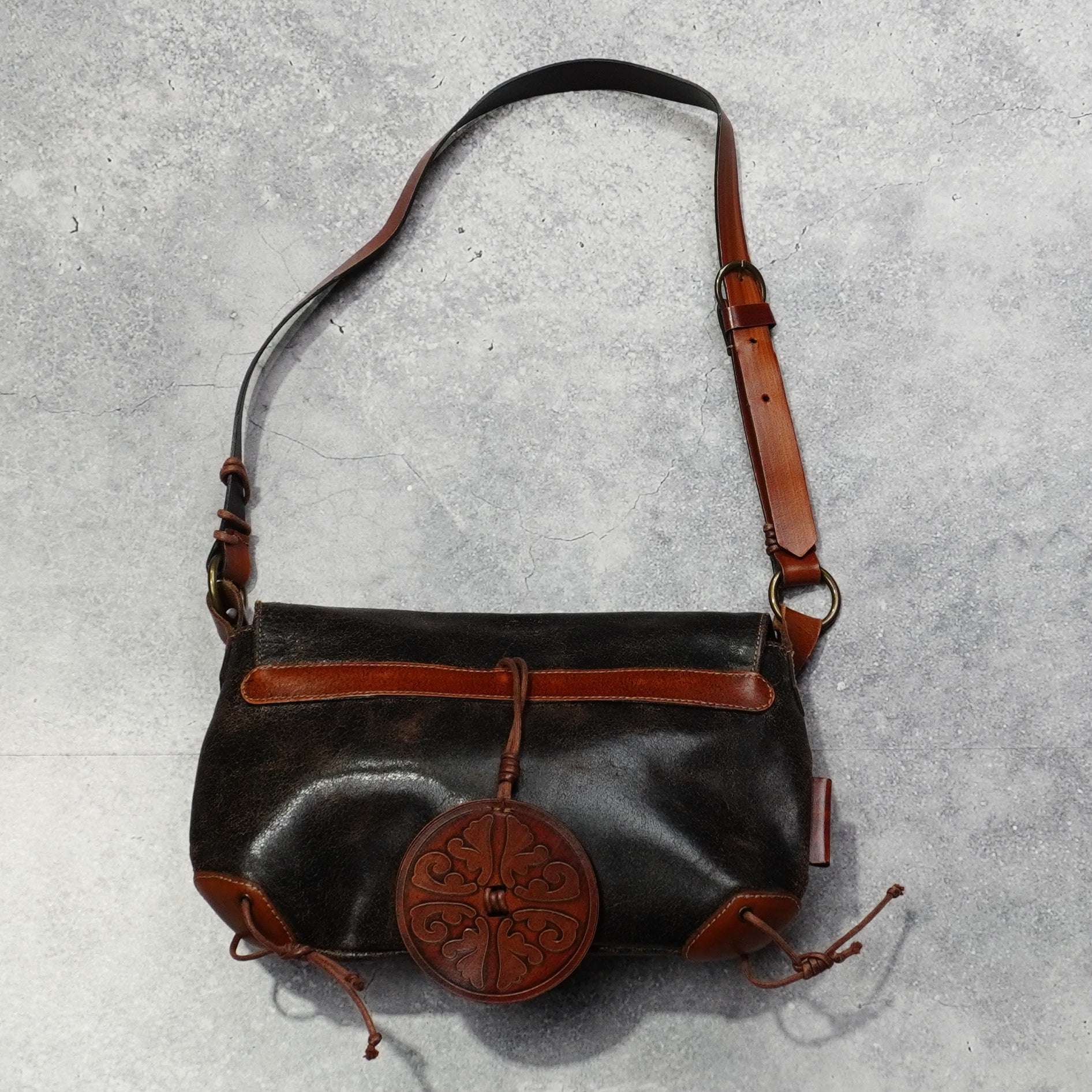 2000s Sergio Tacchini Leather Handbag