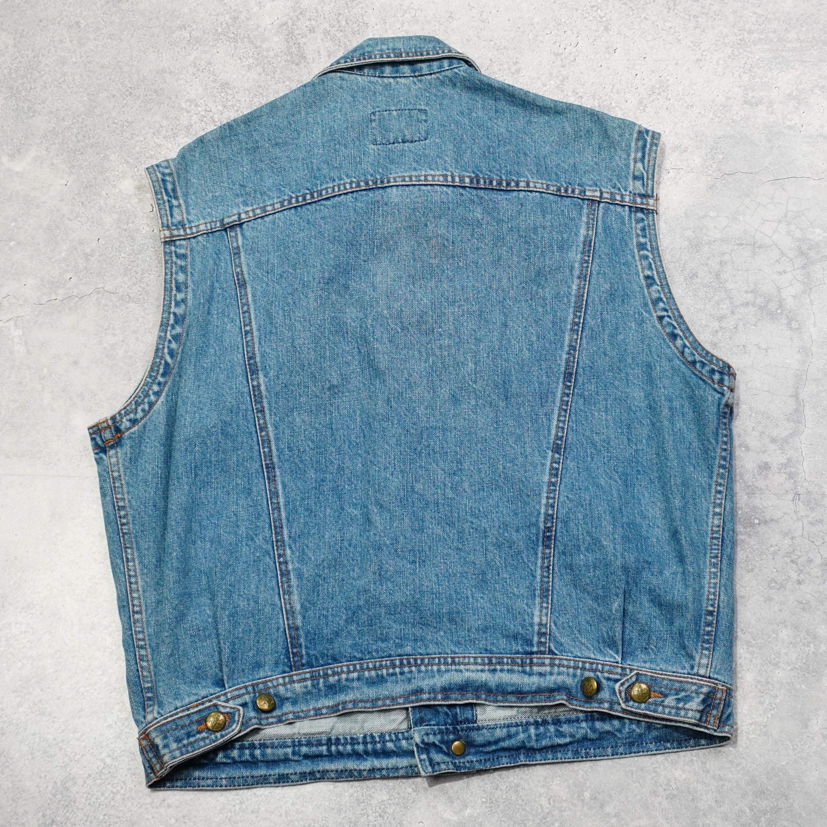 90s Trussardi Vest Denim Jacket
