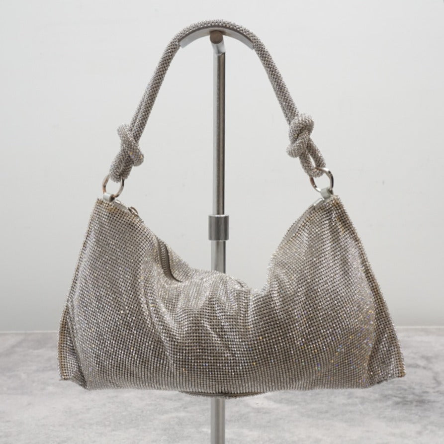 Cult Gaia Hera Nano Rhinestone Shoulder Bag Handbag