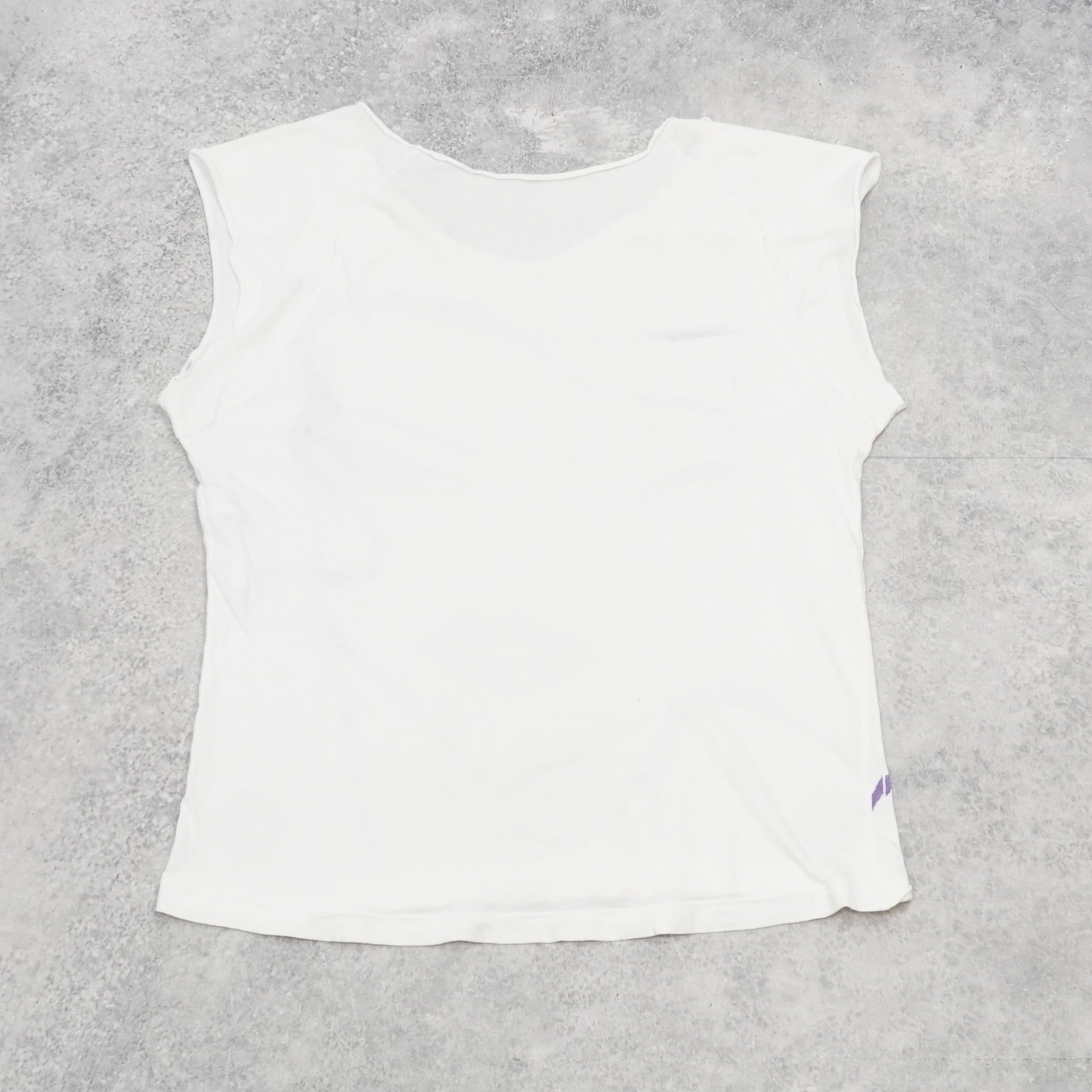 2000s Graphic Face Print Crop Top