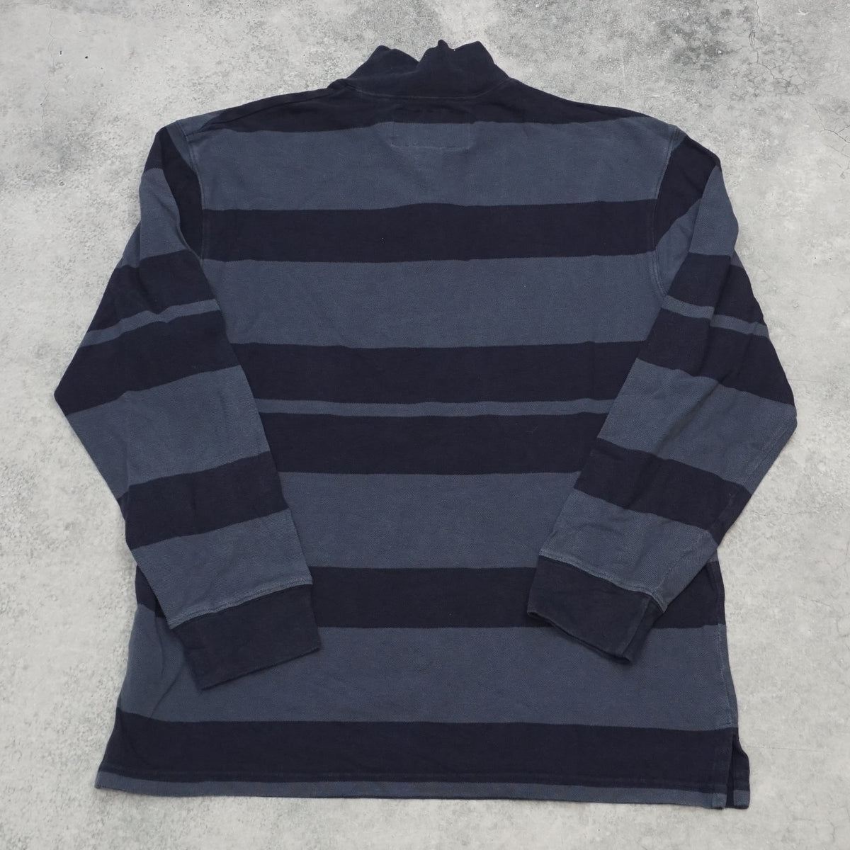 90s Polo Sport Ralph Lauren Striped Rugby Quarter Zip Jumper