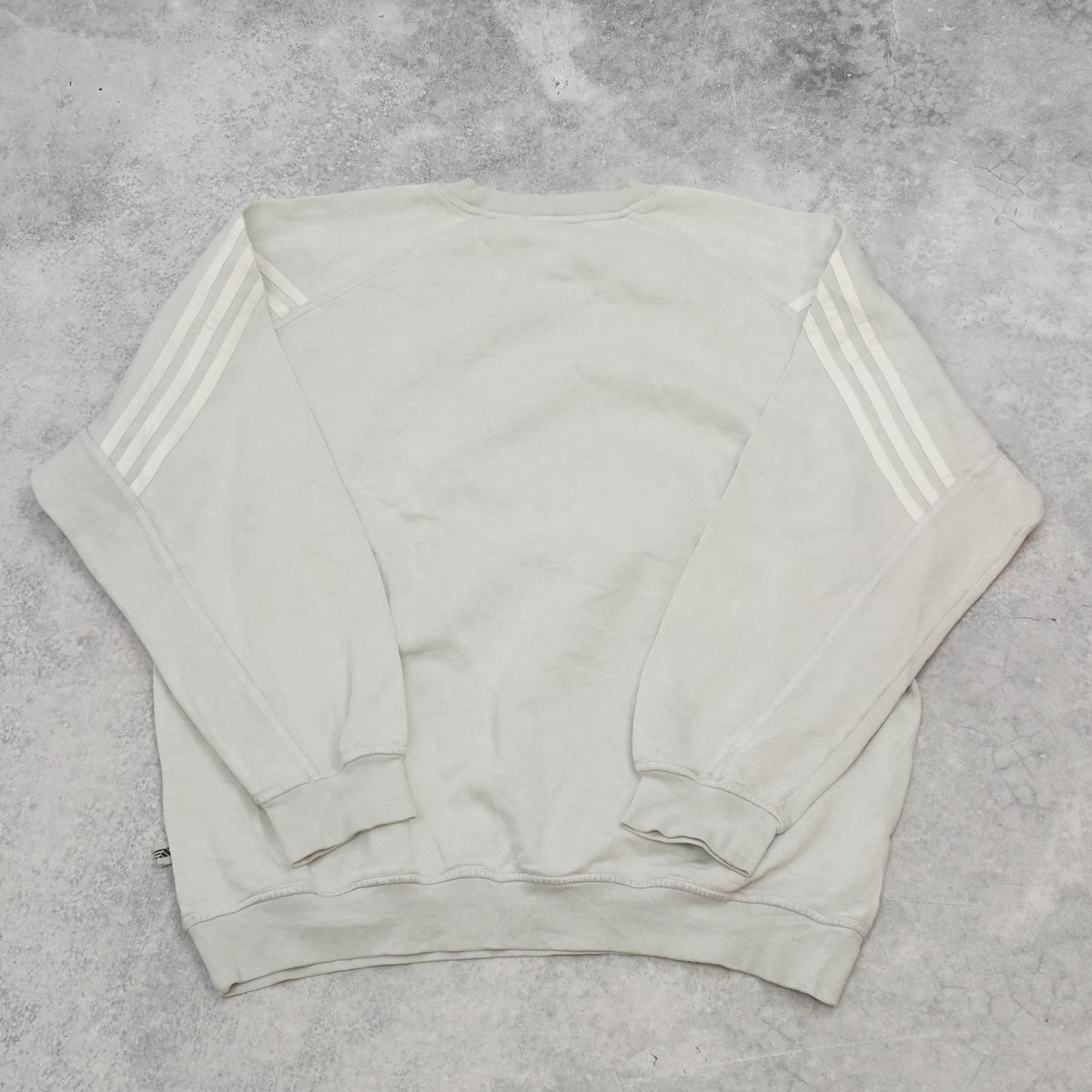 90s Adidas Three Stripe Embroidered Crewneck