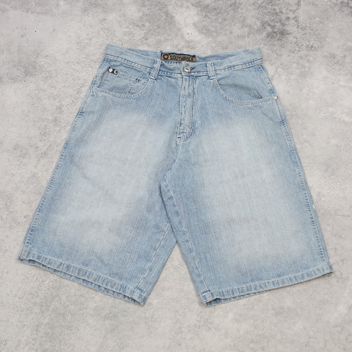 2000s Southpole Baggy Light Wash Jorts