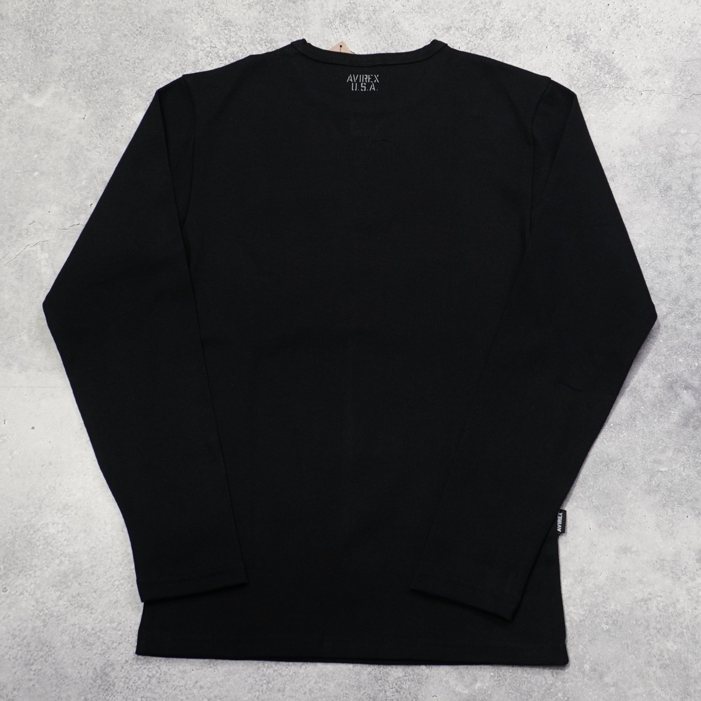 Avirex Ribbed Long Sleeve T-Shirt