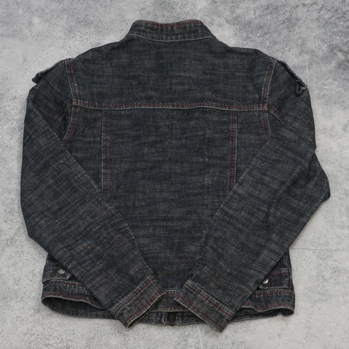 2000s Mirch Bird Embroidered Zip Up Denim Jacket