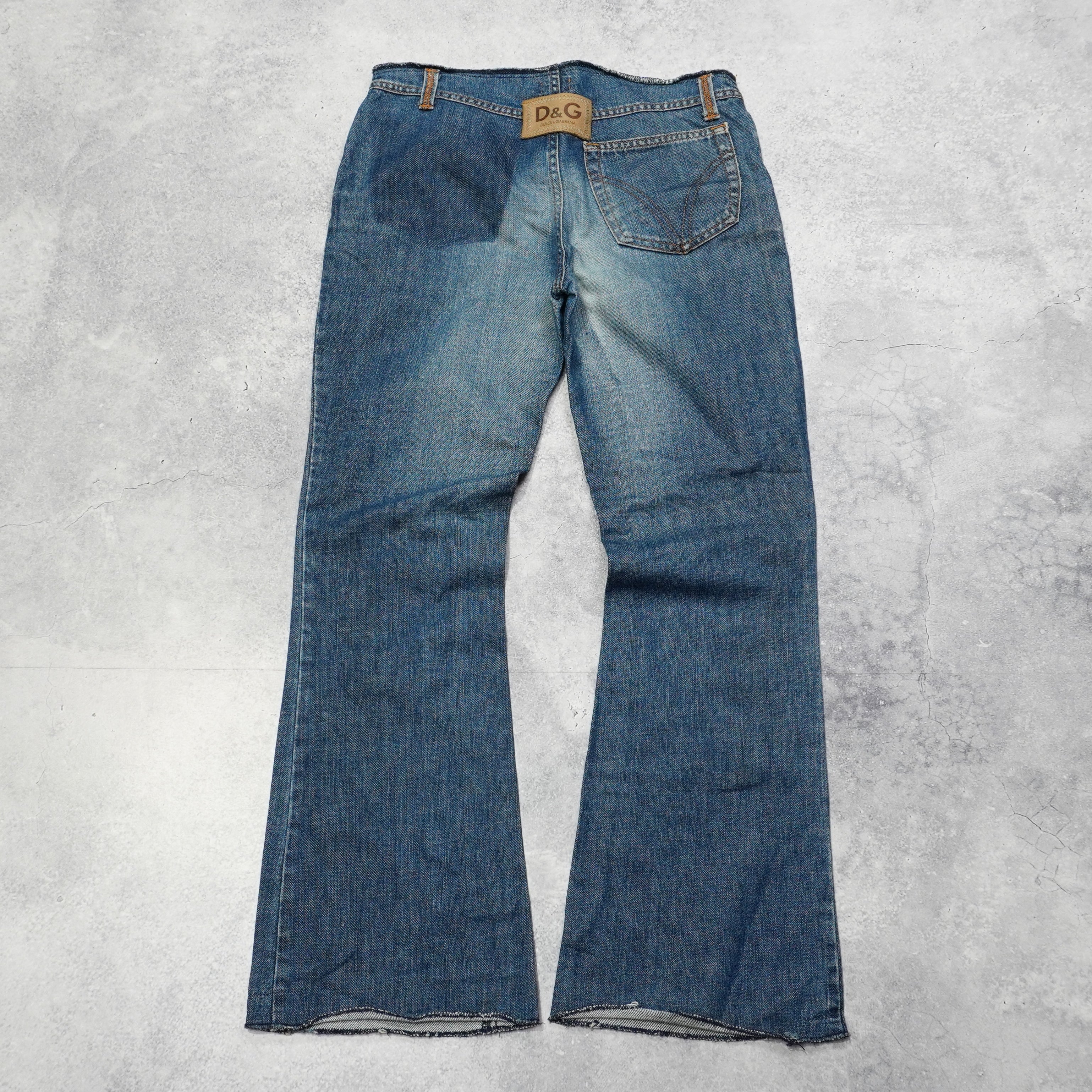 2000s Dolce & Gabbana Low Rise Flared Jeans – Garmes