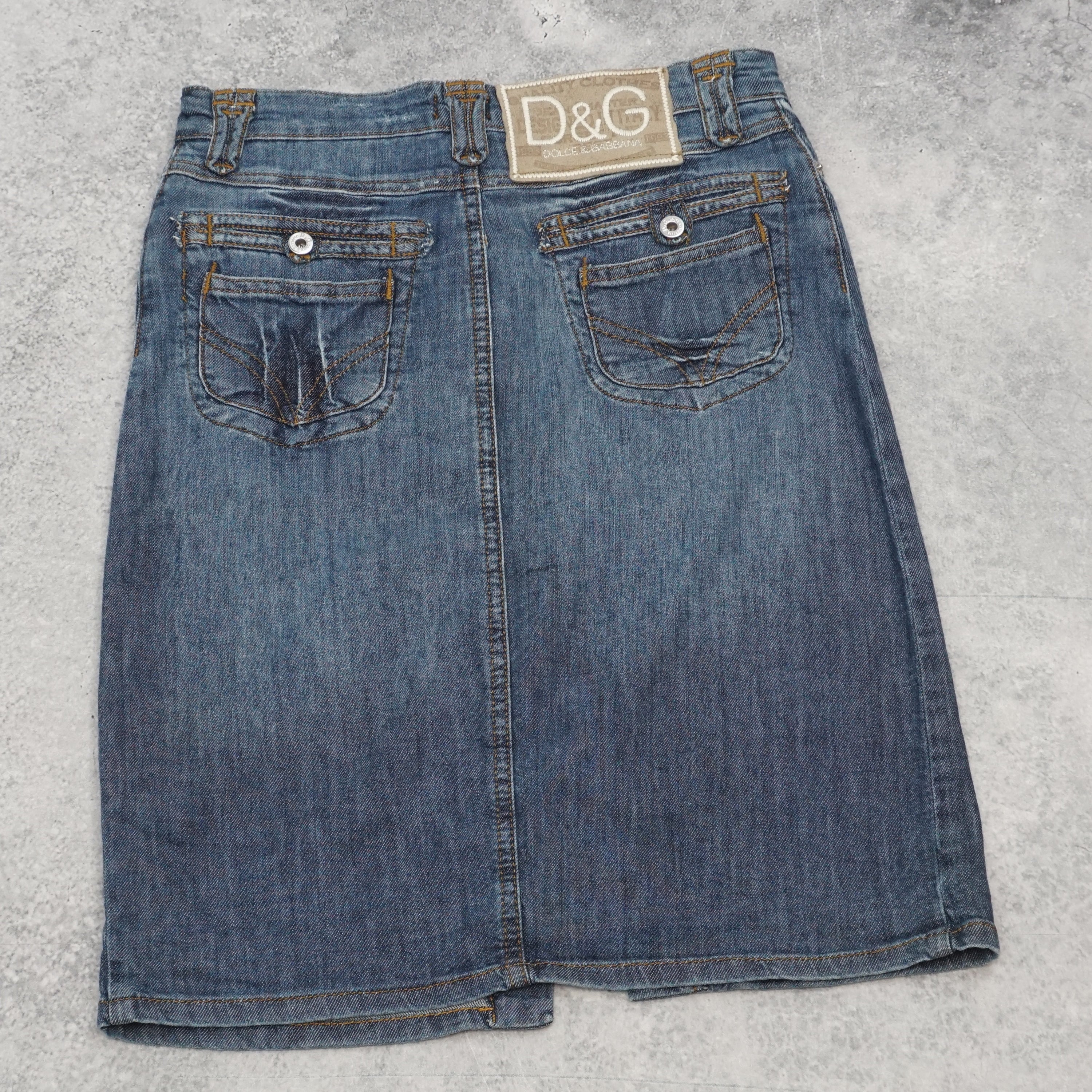 2000s Dolce & Gabbana Denim Skirt
