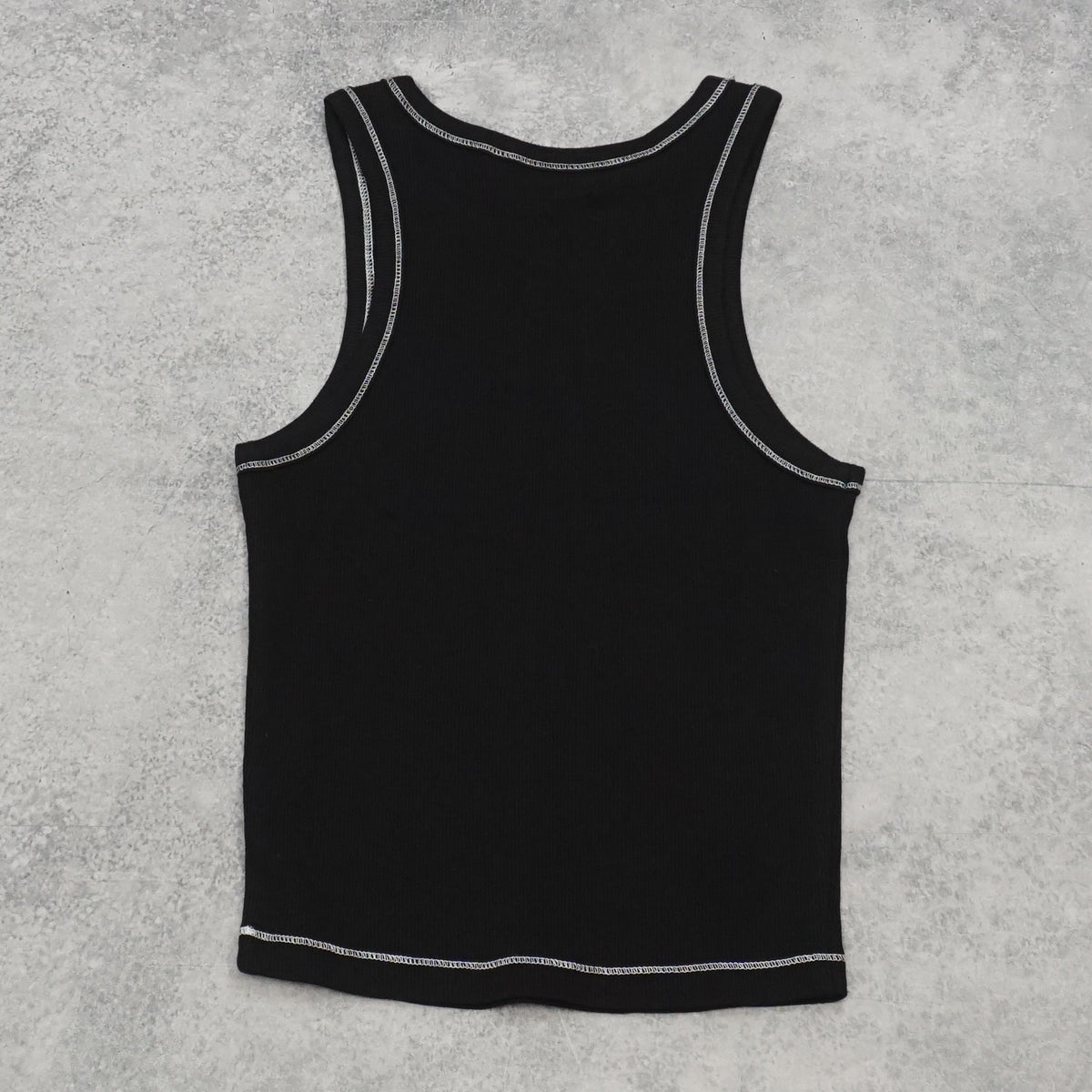 Von Dutch Rhinestone Ribbed Tank Top