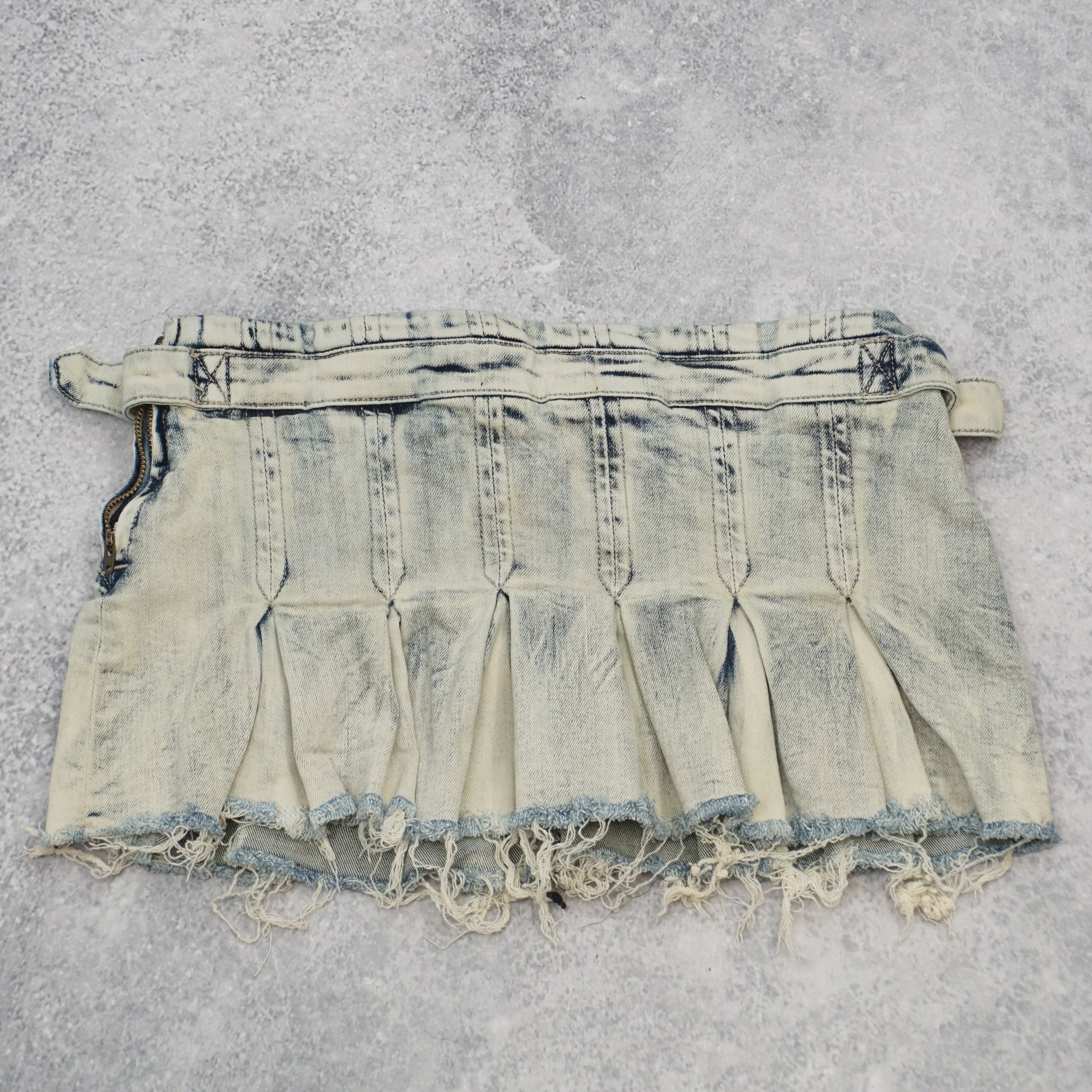 I.AM.GIA Pleated Denim Skirt