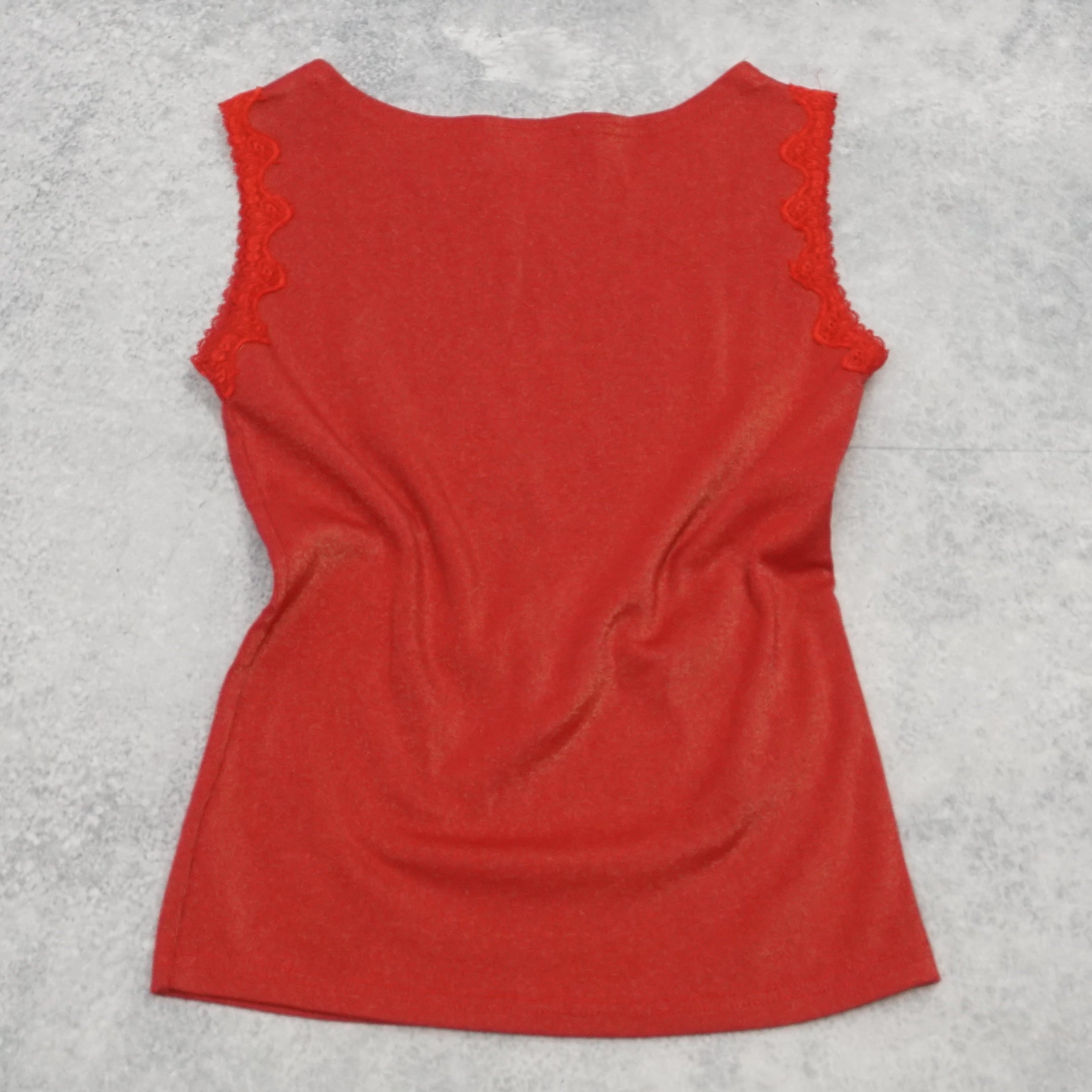 2000s Ex Pressive Lace Trim Top