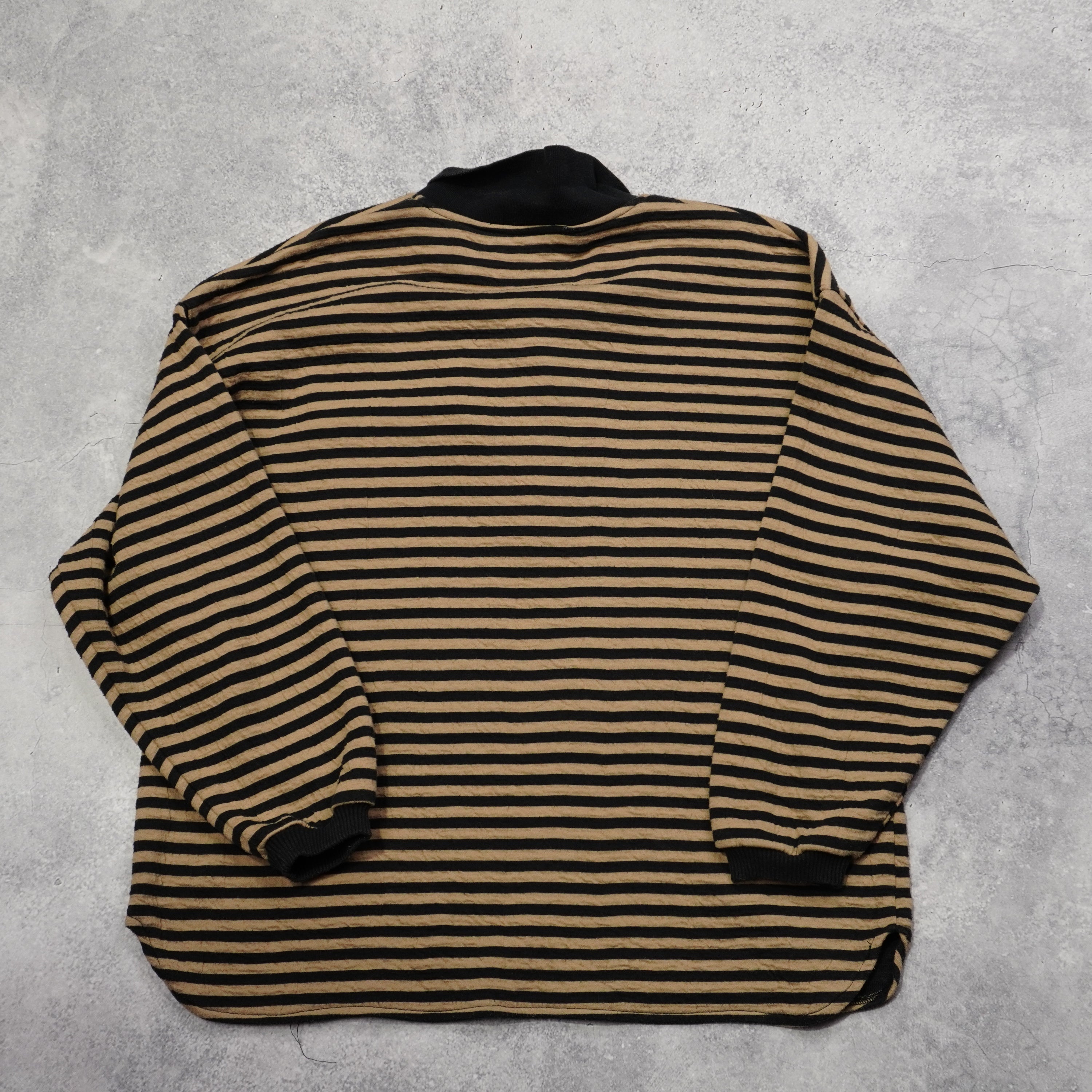 90s Voydu Striped button  Crewneck Top
