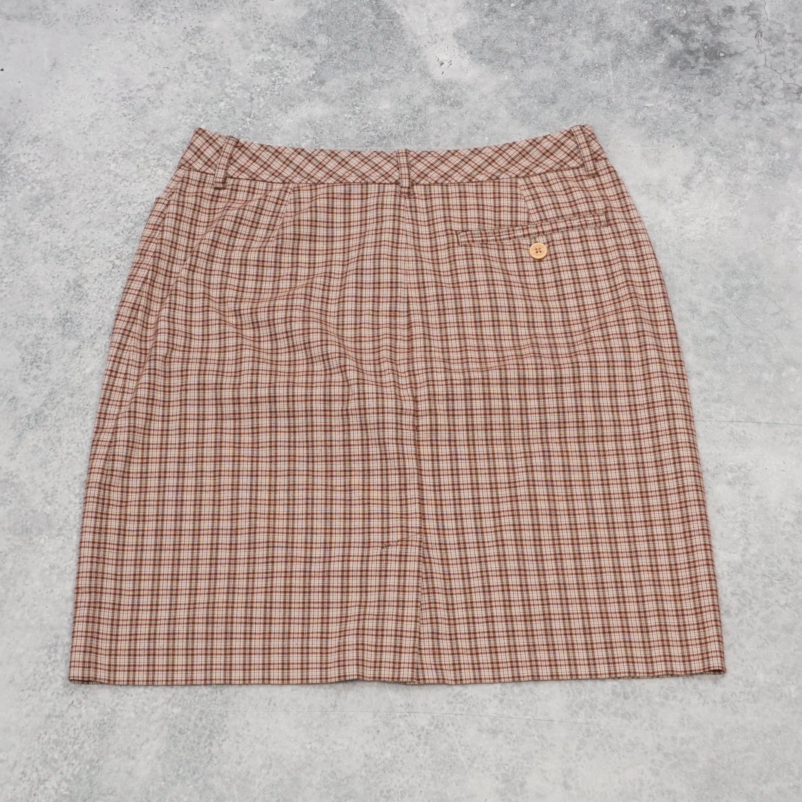 90s Esprit Plaid Mini Skirt