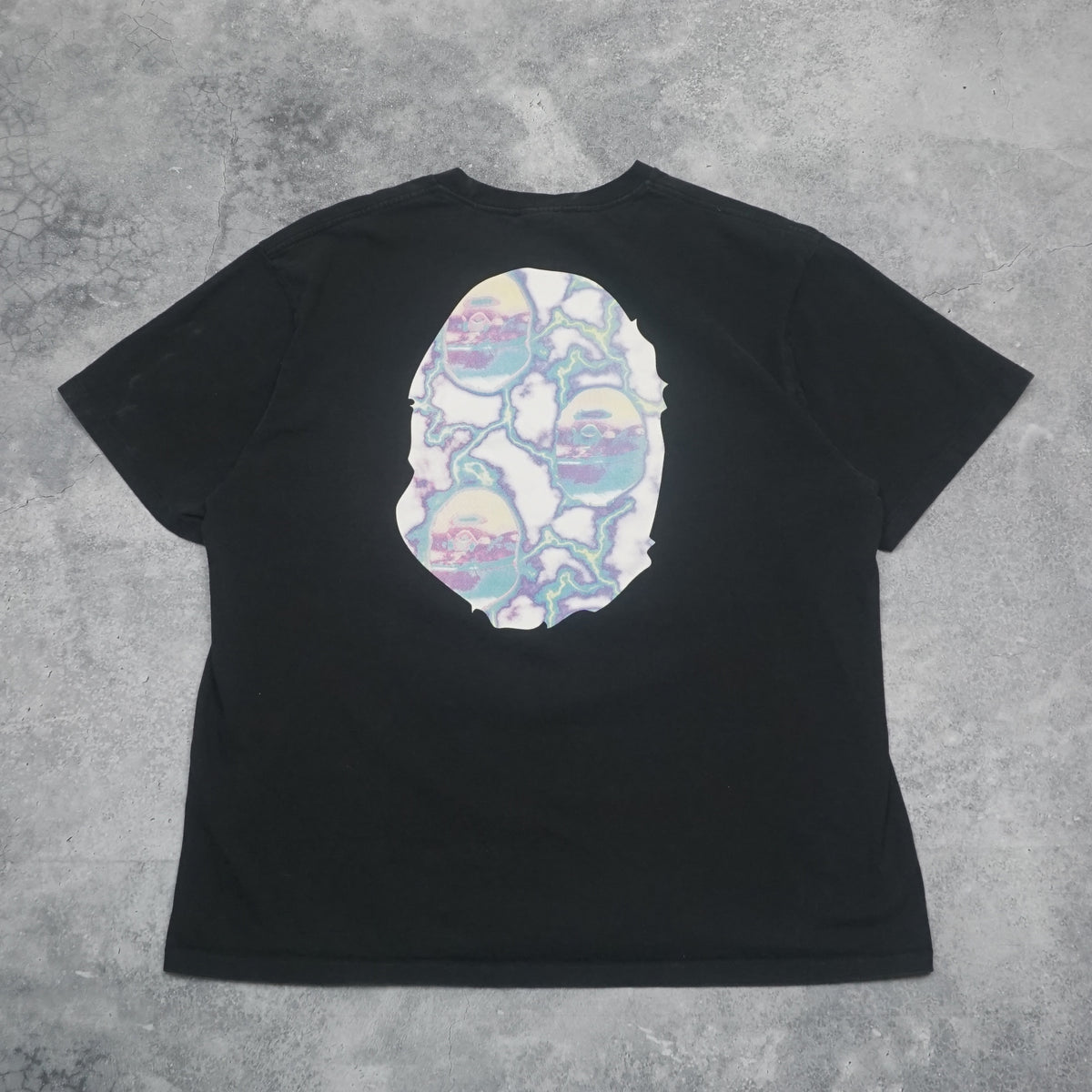 A Bathing Ape Black Marble Logo T-Shirt