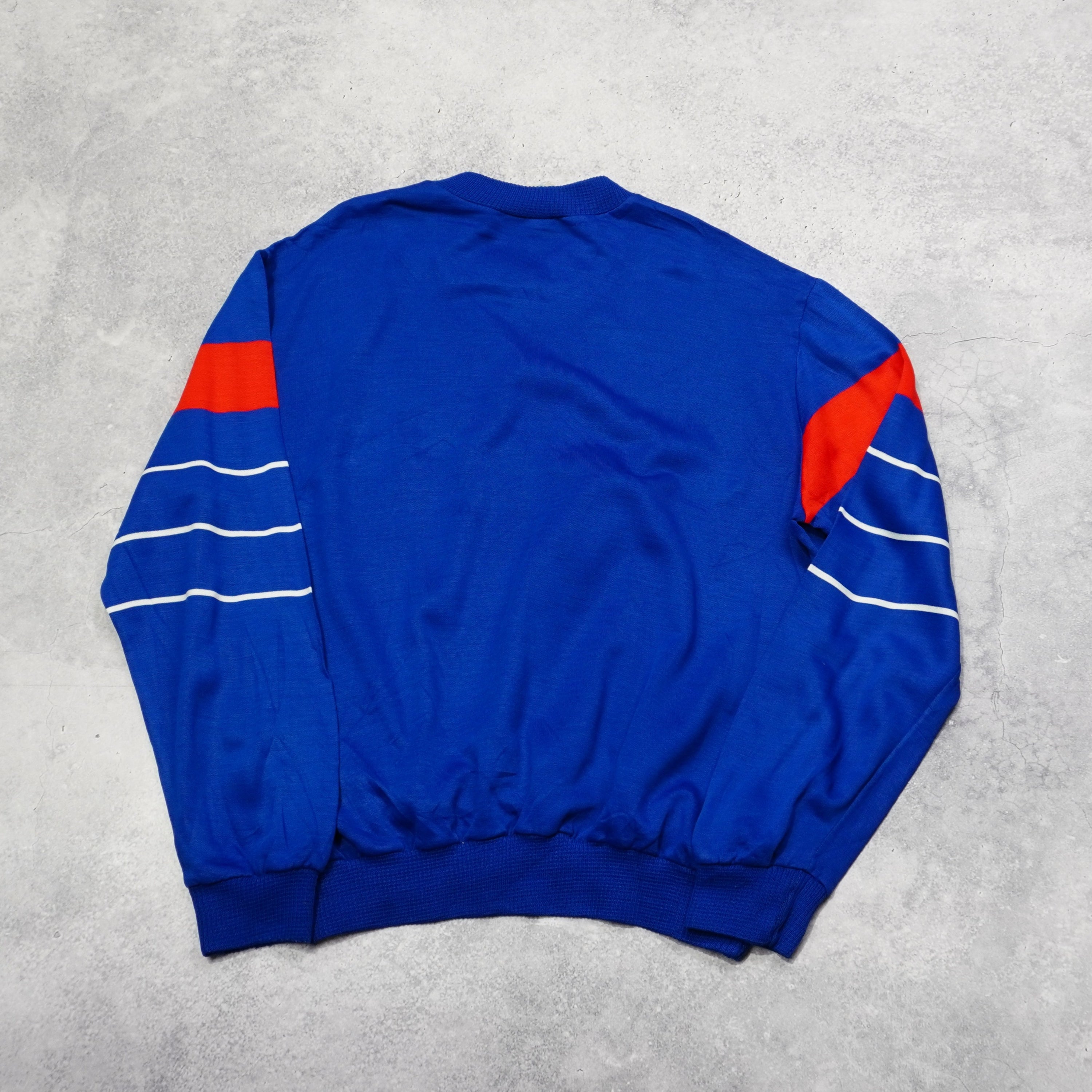80s Adidas Vintage Striped Crewneck