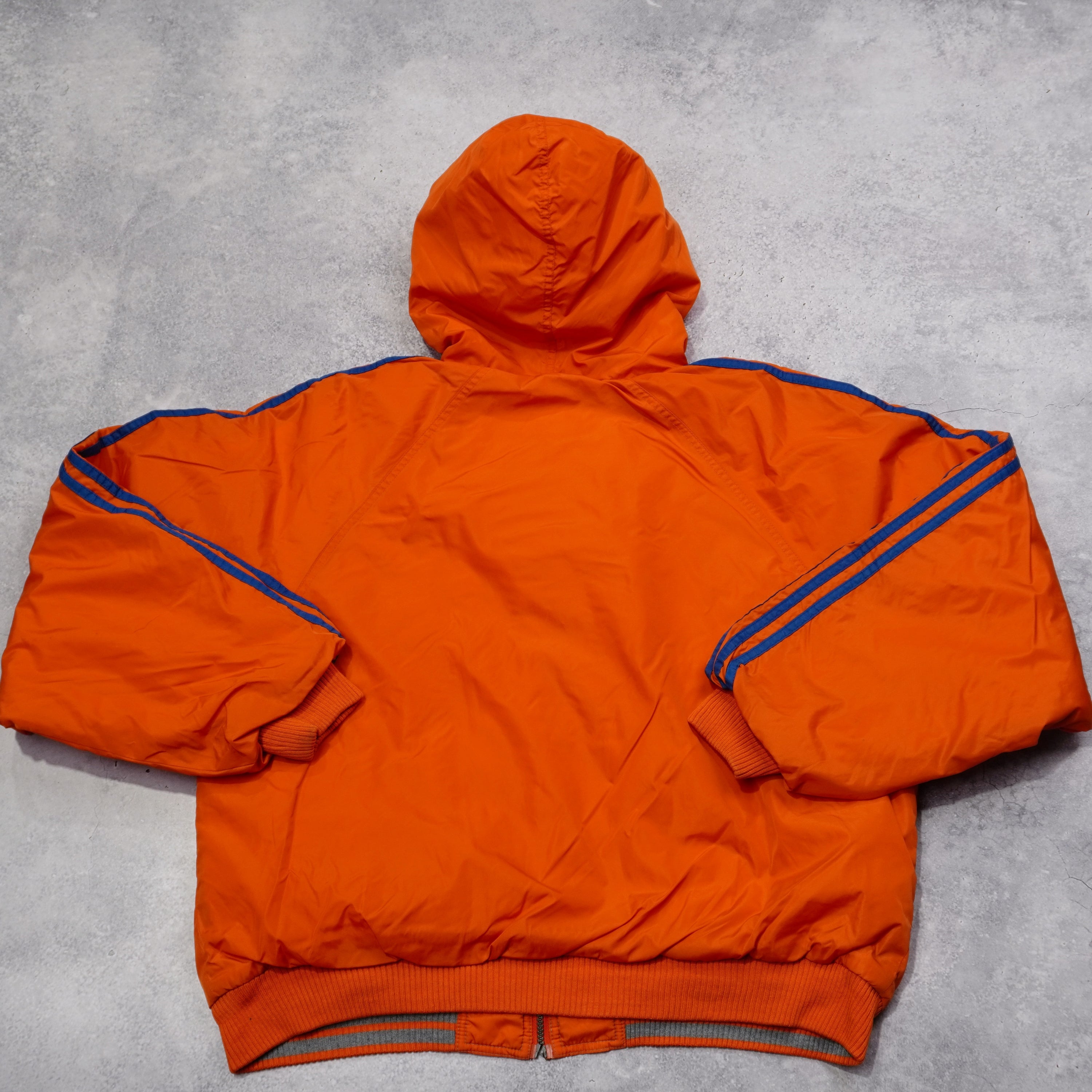 2000s Adidas Full Zip Orange Hoodie