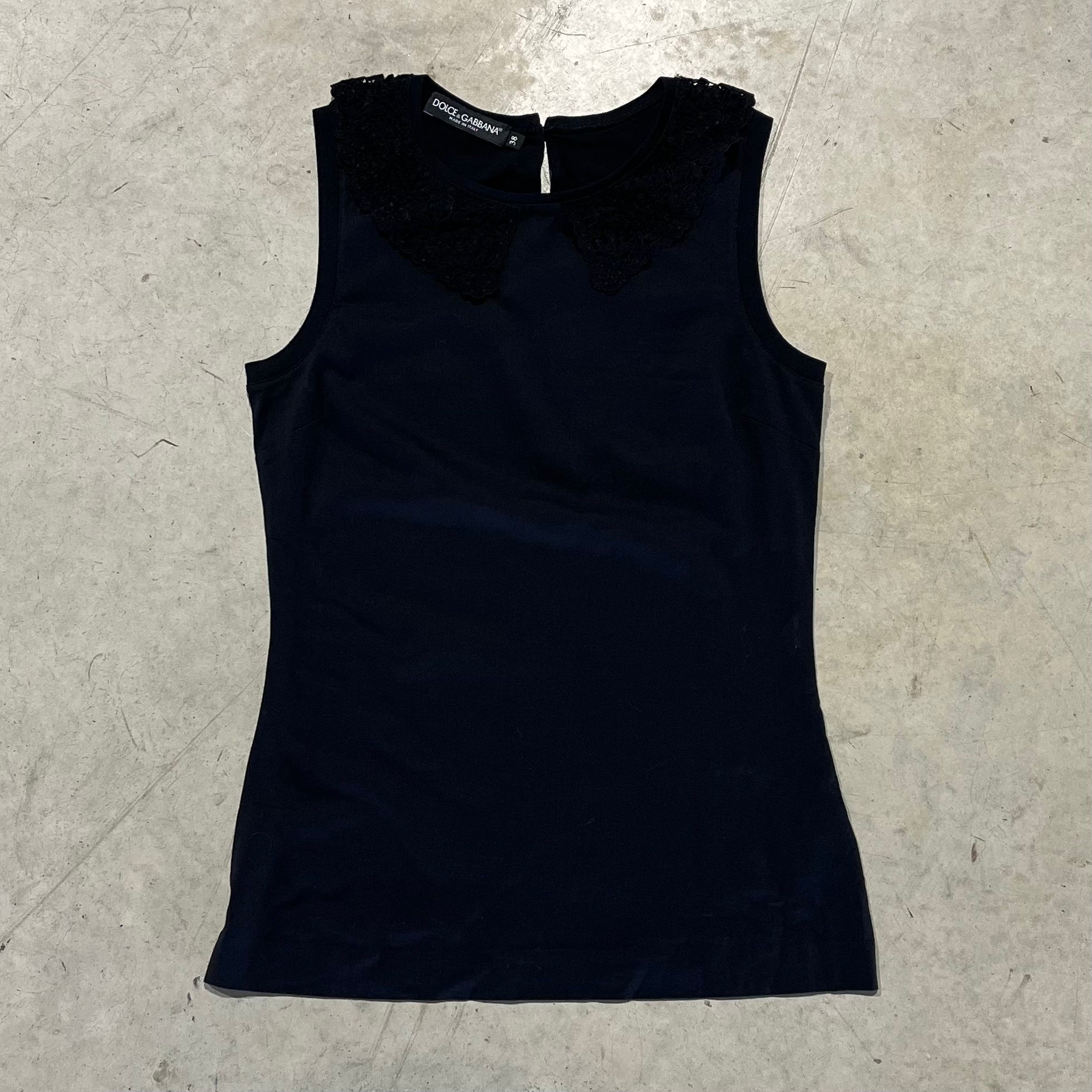 Dolce & Gabbana Lace Collar Cami