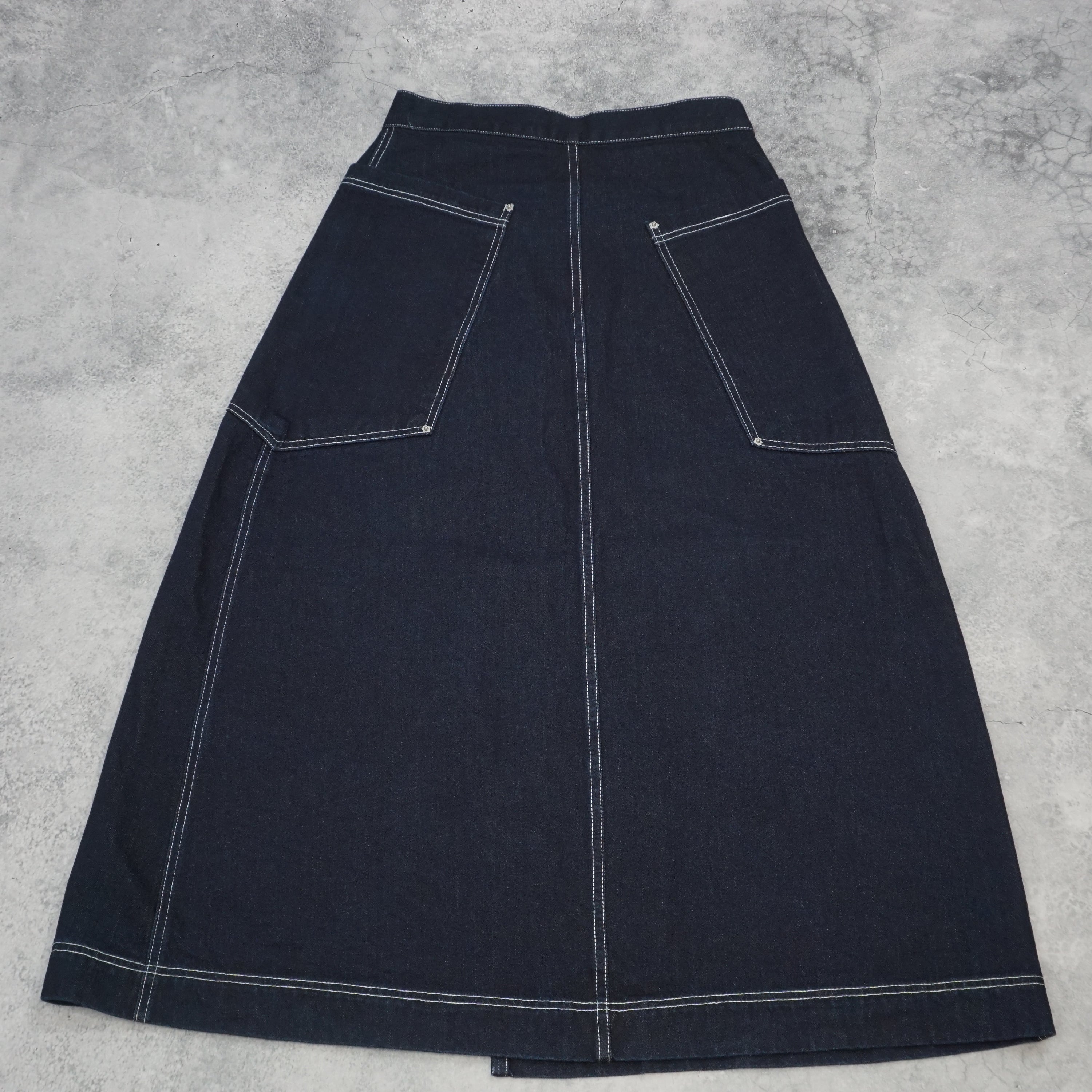 Larriet Denim A-line Skirt