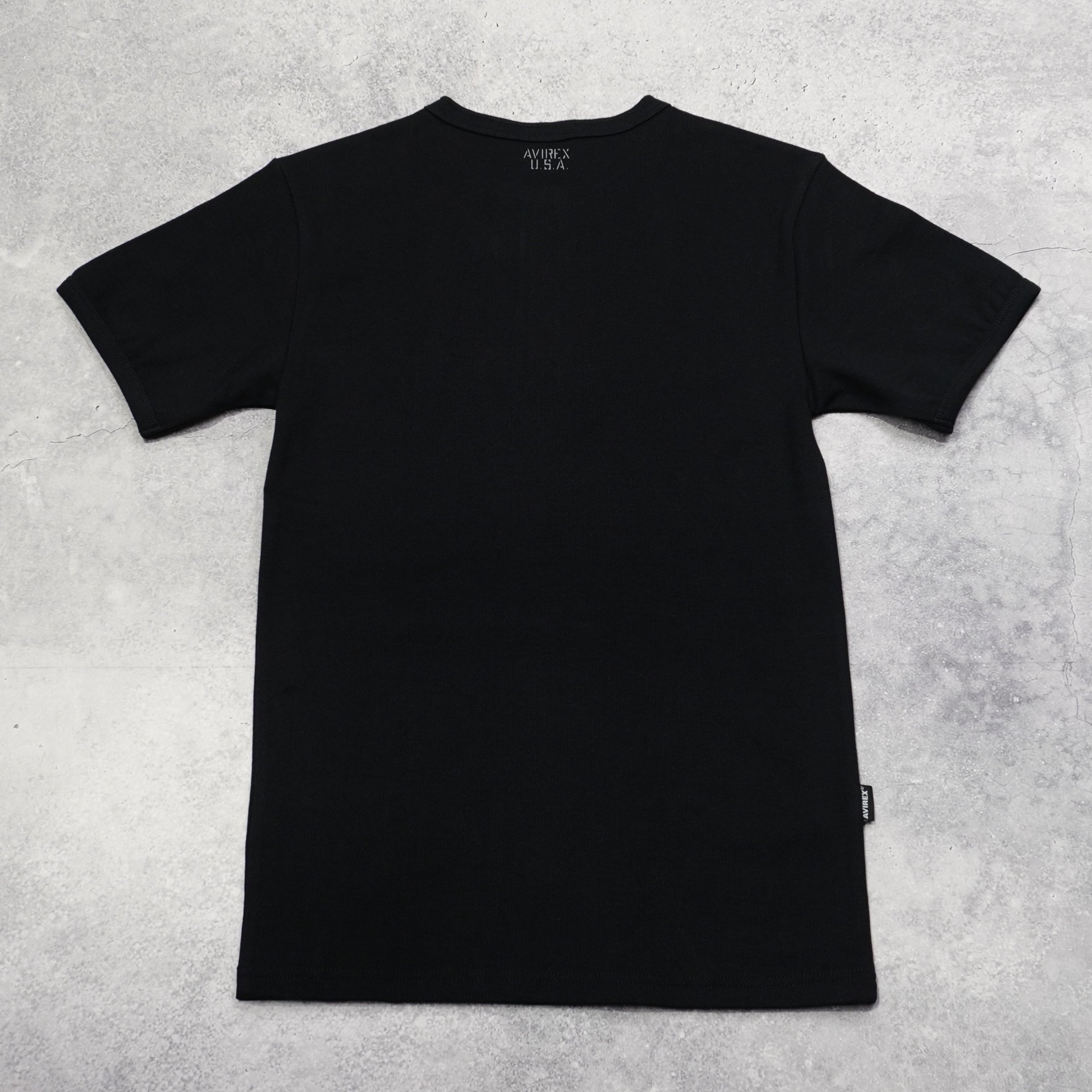 Avirex Ribbed Henley T-Shirt