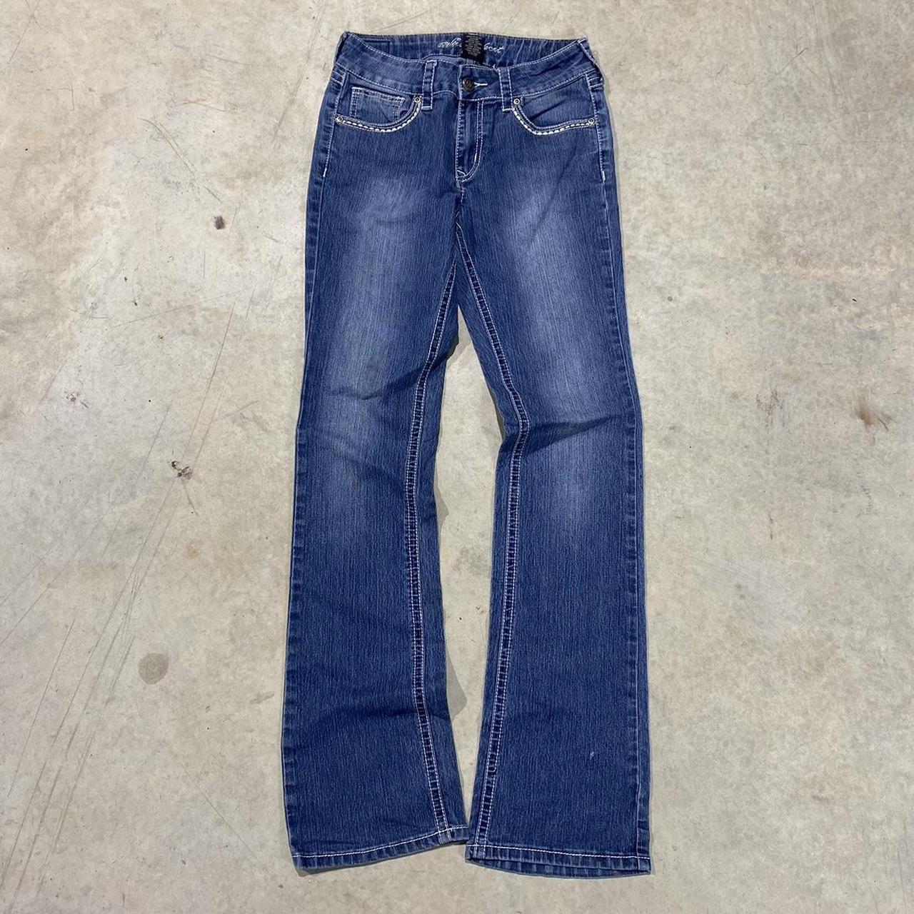 2000s Wicked Heart Embroidered Jeans
