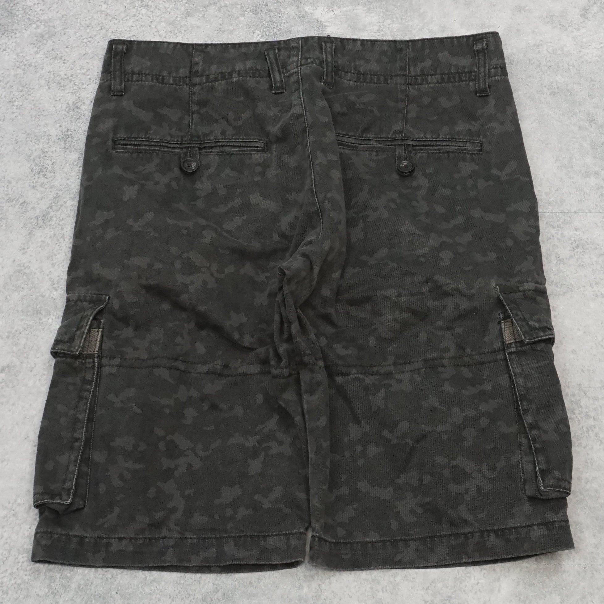 2000s Burberry Black Label Camo Cargo Shorts