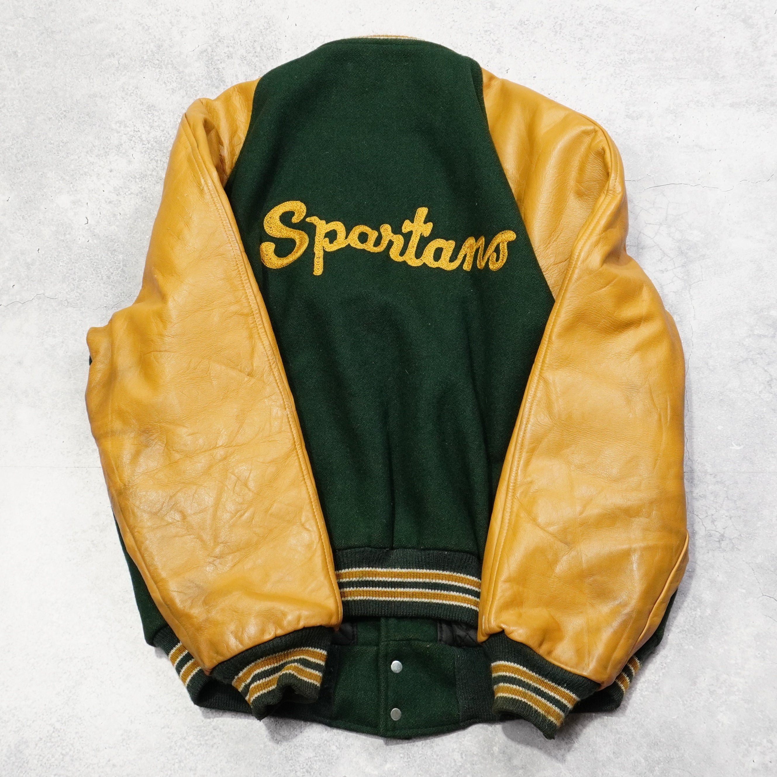 90s Butwin Varsity Leather Jacket