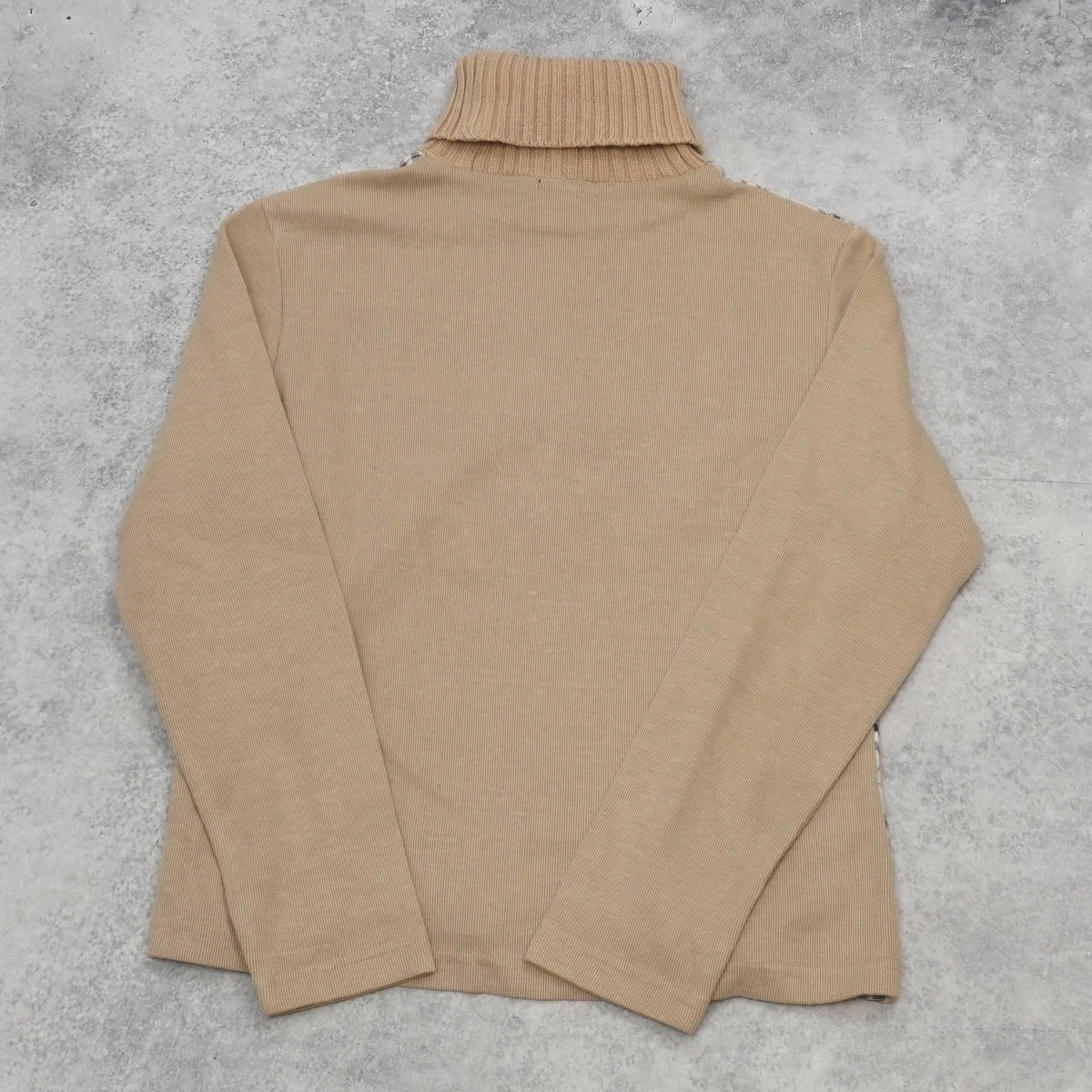 2000s Burberry London Nova Check Turtleneck Sweater