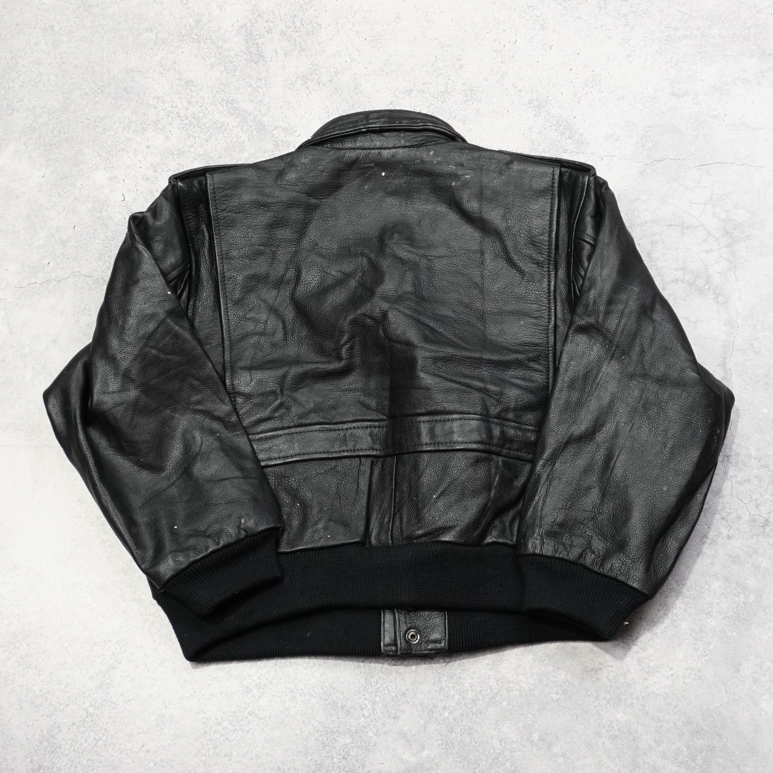 90s Aviator Leather Jacket