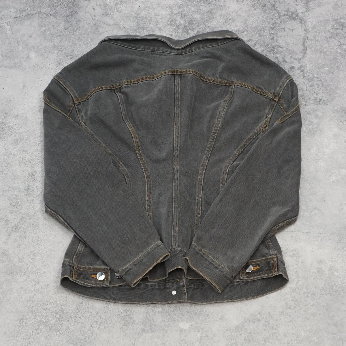 Paris Georgia Black wash button up Denim Jacket